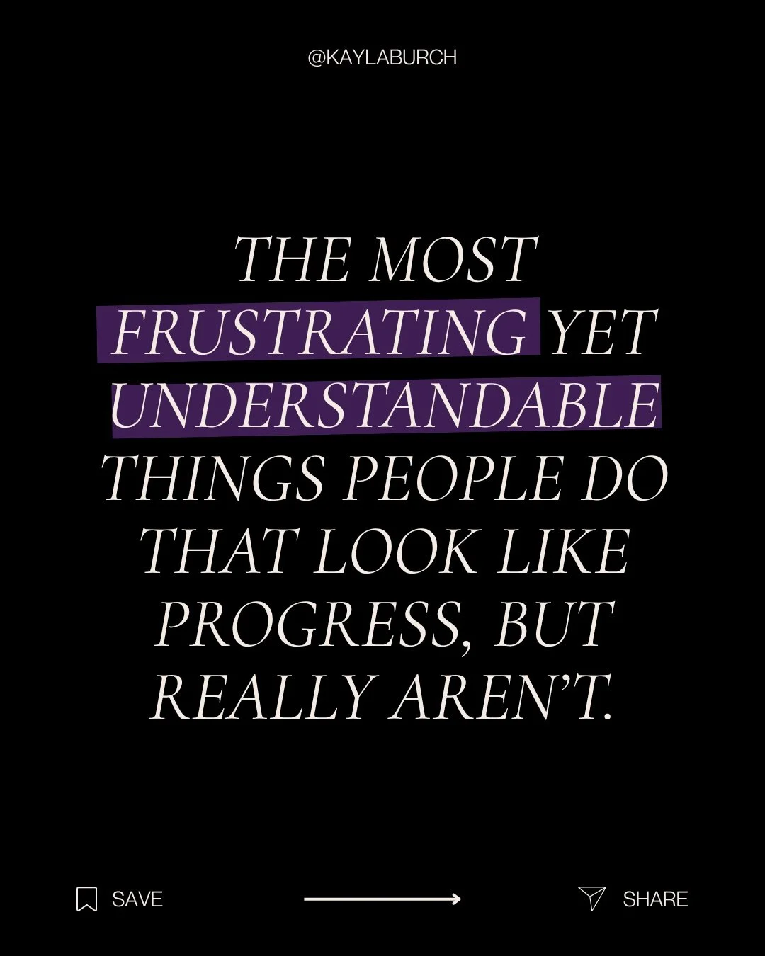 Avoidance doesn&rsquo;t always look like doing nothing.

Sometimes it looks like doing everything except the thing that would actually change something.

Comment AVOID if this called you out.