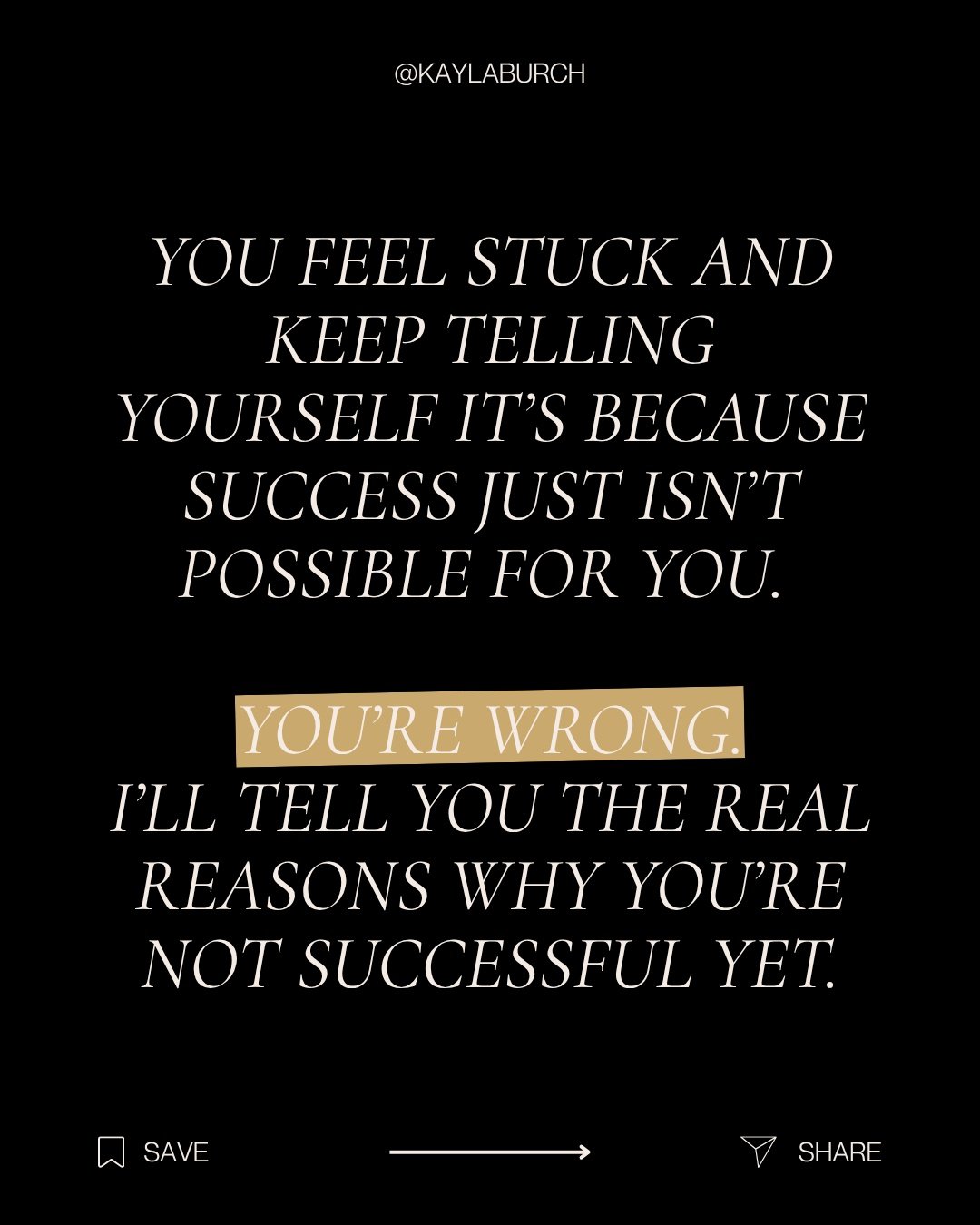 It&rsquo;s not one big thing. It&rsquo;s a series of small, repeated decisions that keep leading you back to the same place.

That&rsquo;s what patterns do.

Comment STUCK if this felt accurate.