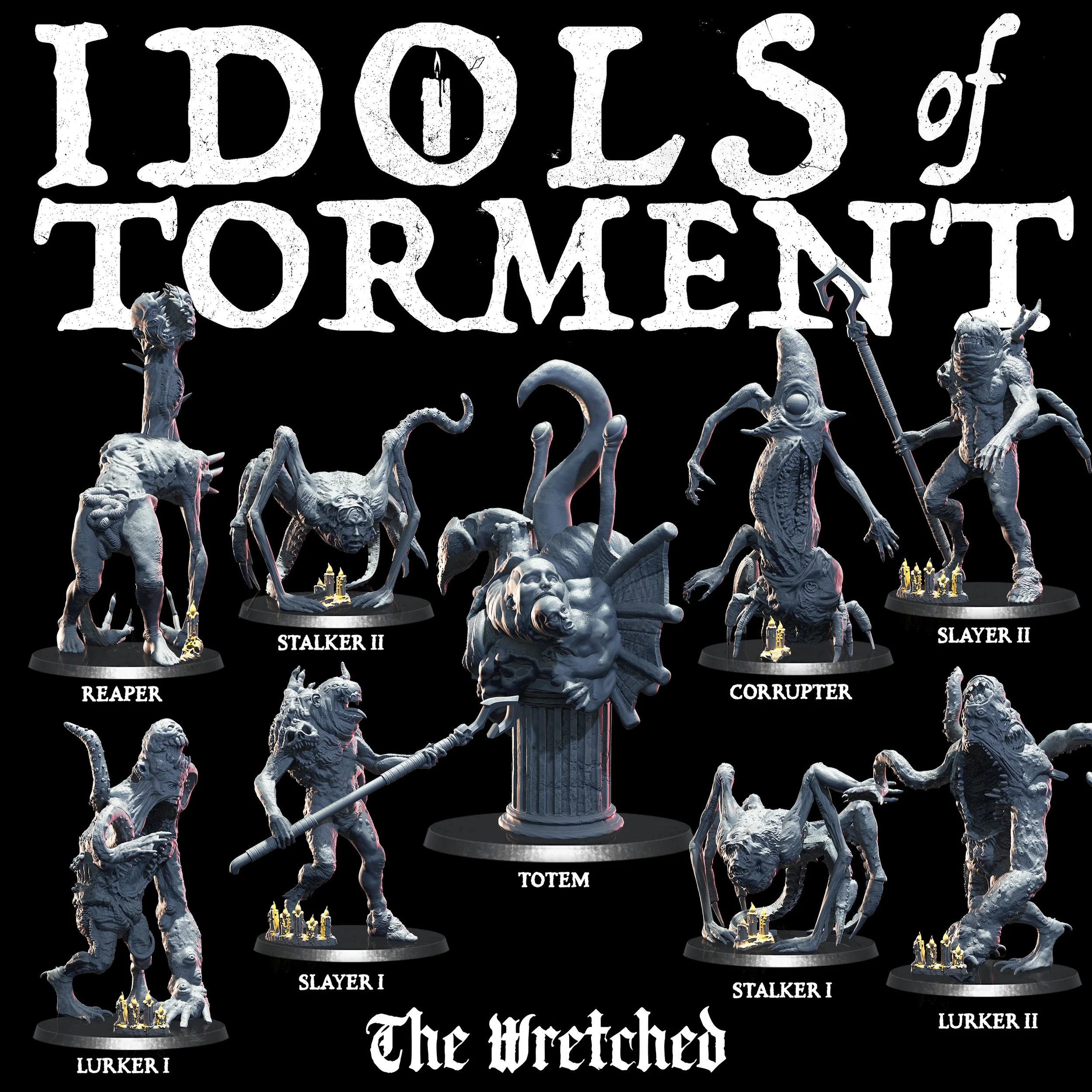 Idols of Torment - The Wretched miniatures