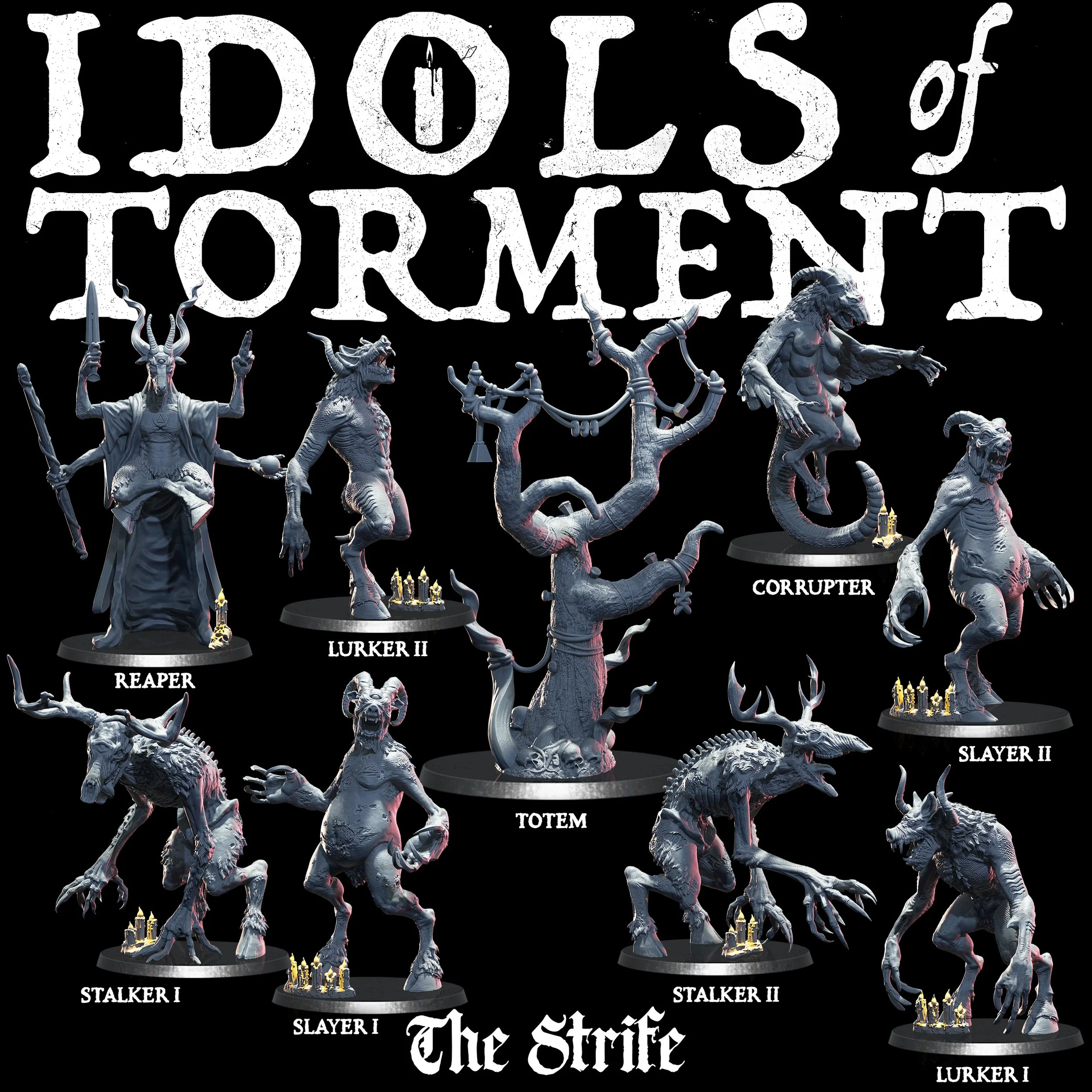 Idols of Torment - The Strife miniatures