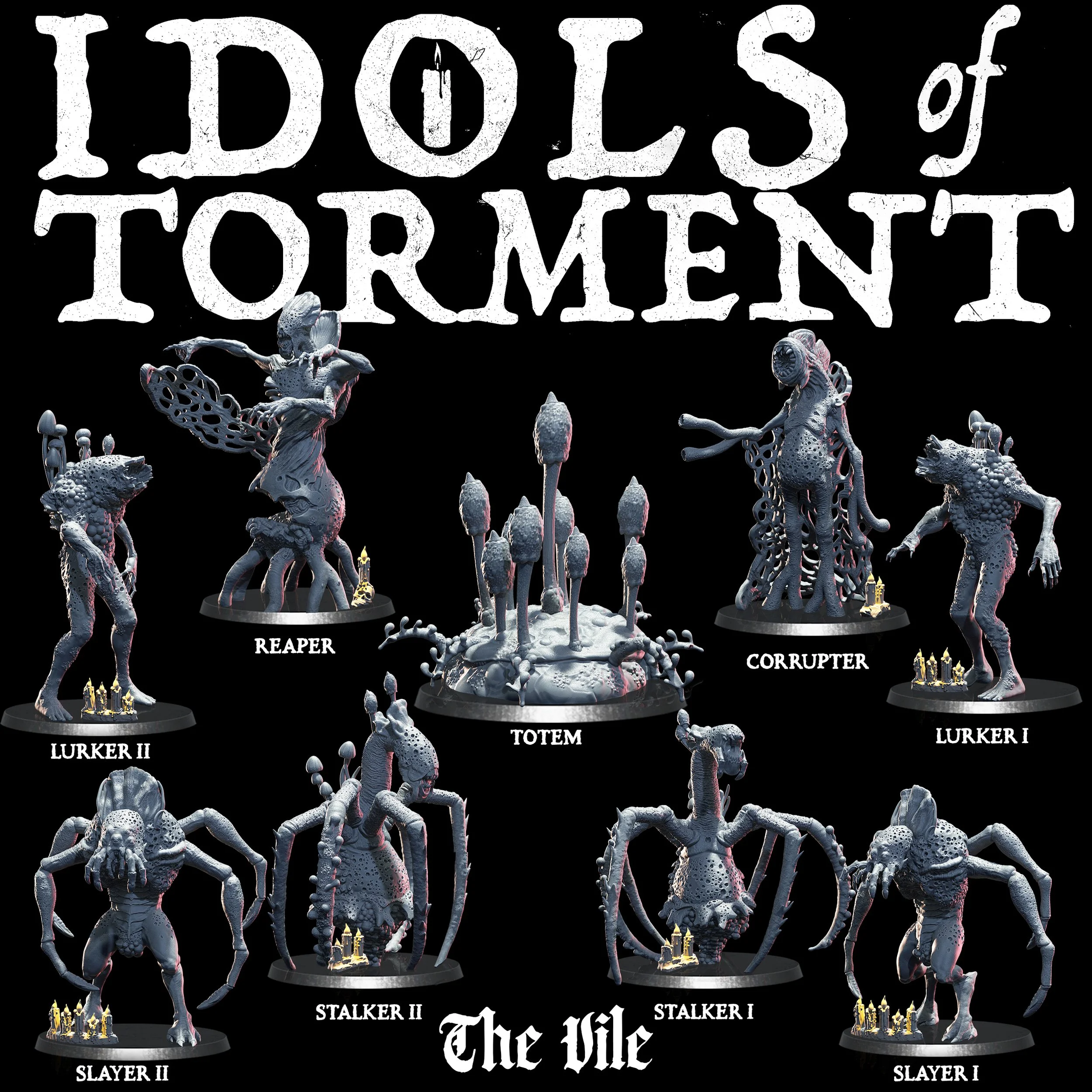 Idols of Torment - The Vile miniatures