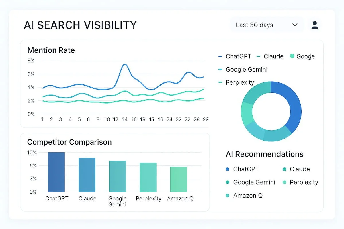 Visualization of a contractor website appearing in AI-generated search answers.