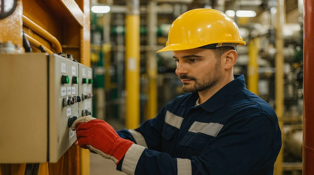 electrician specialist working