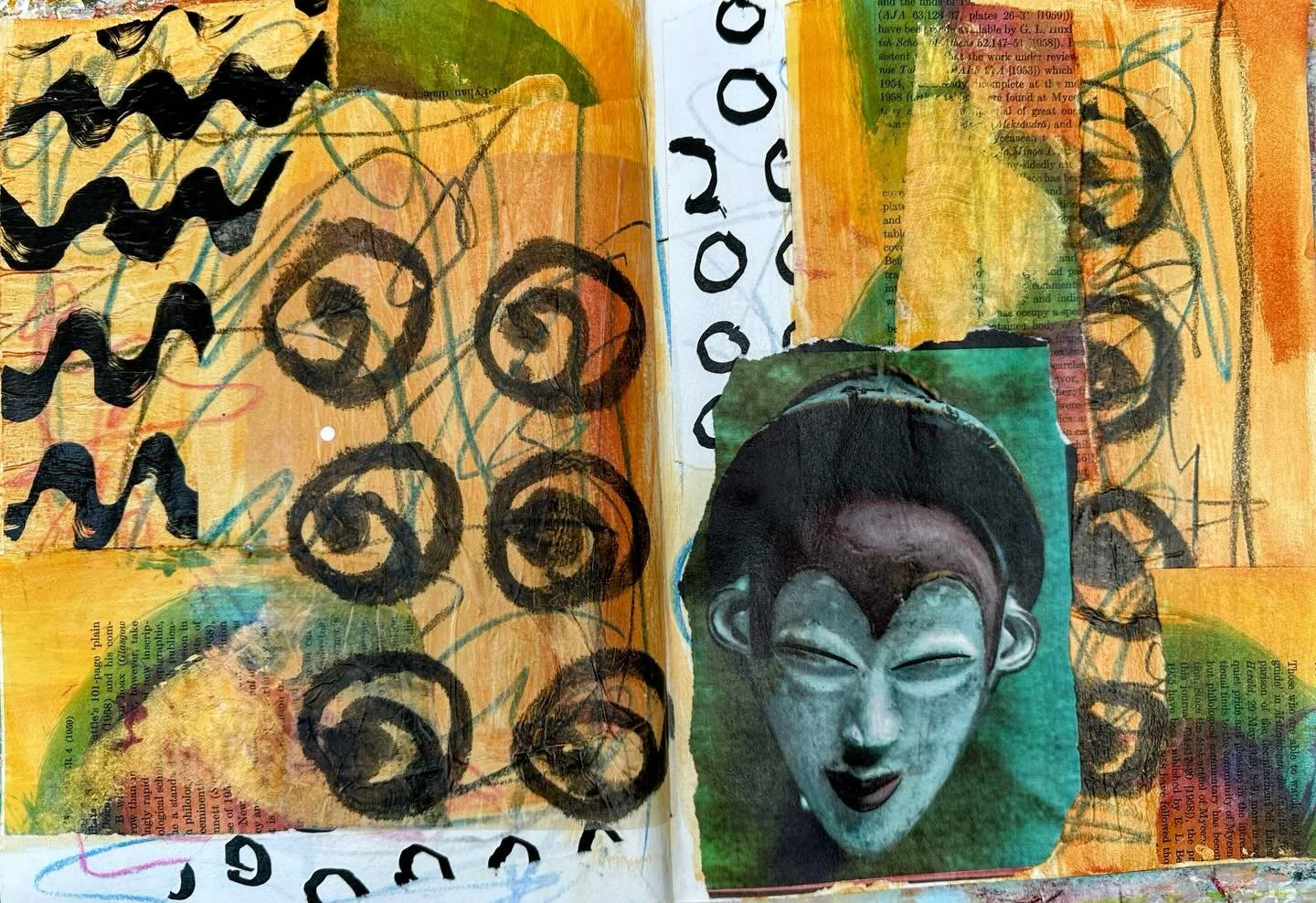 &ldquo;Tribal Vibes&rdquo;
#sketchbookart #abstract #collage #interiordesign #jojoart