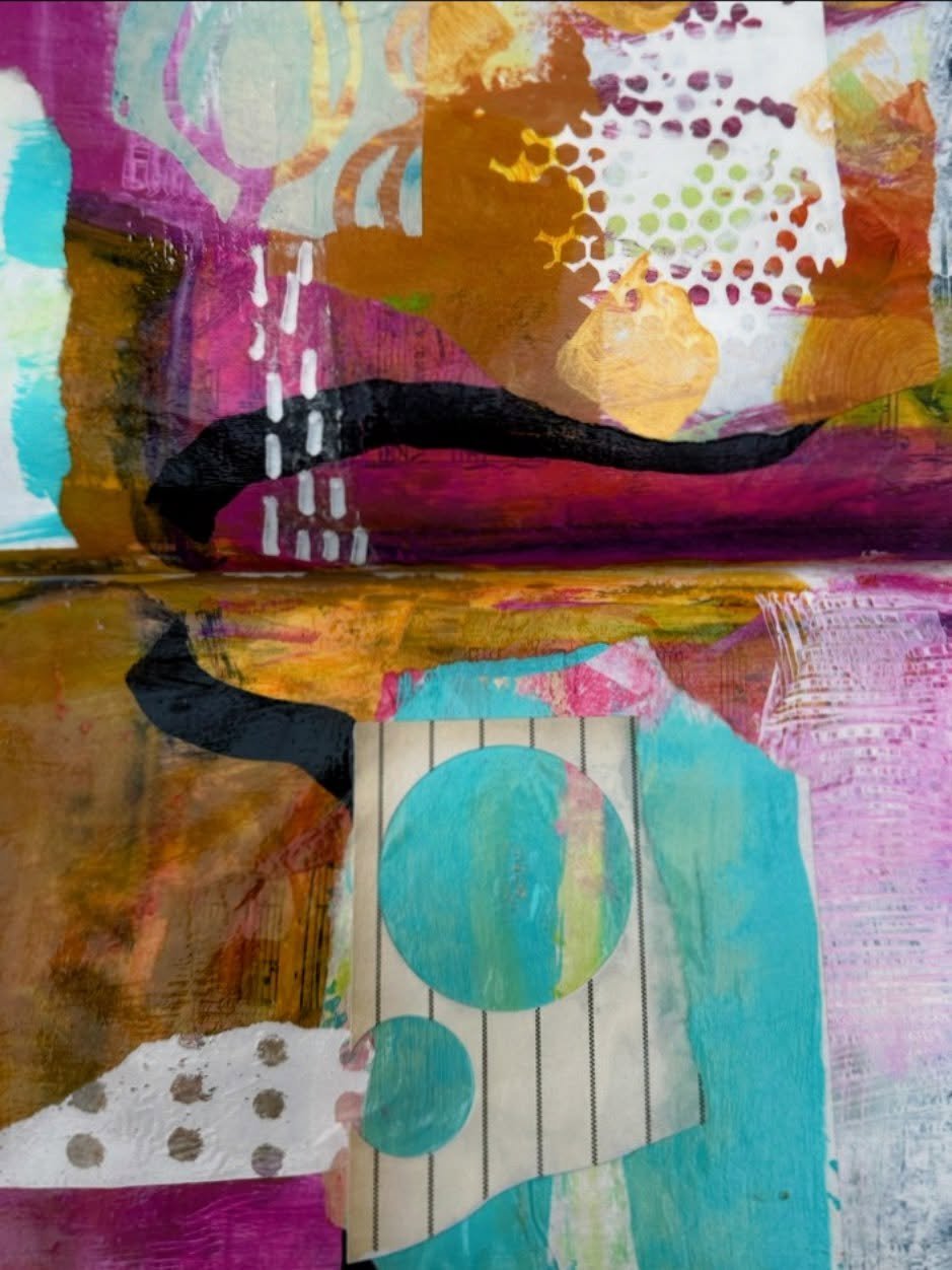Journal Play #abstractart #collage #mixedmedia #interiordesign #jojoart