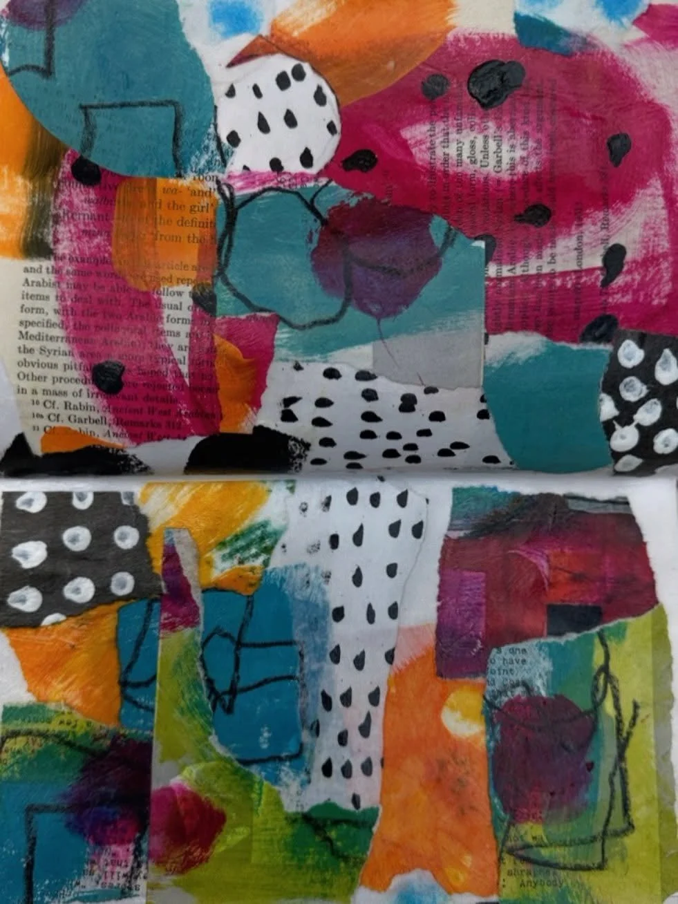 Journal Play #abstractart #mixedmedia #collage #jojoart #interiordesign