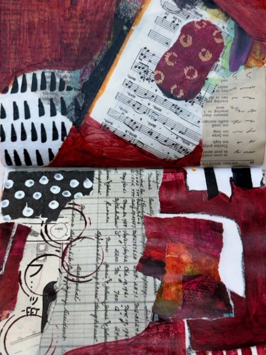 Journal Play #abstractart #collage #mixedmedia #interiordesign #jojoart