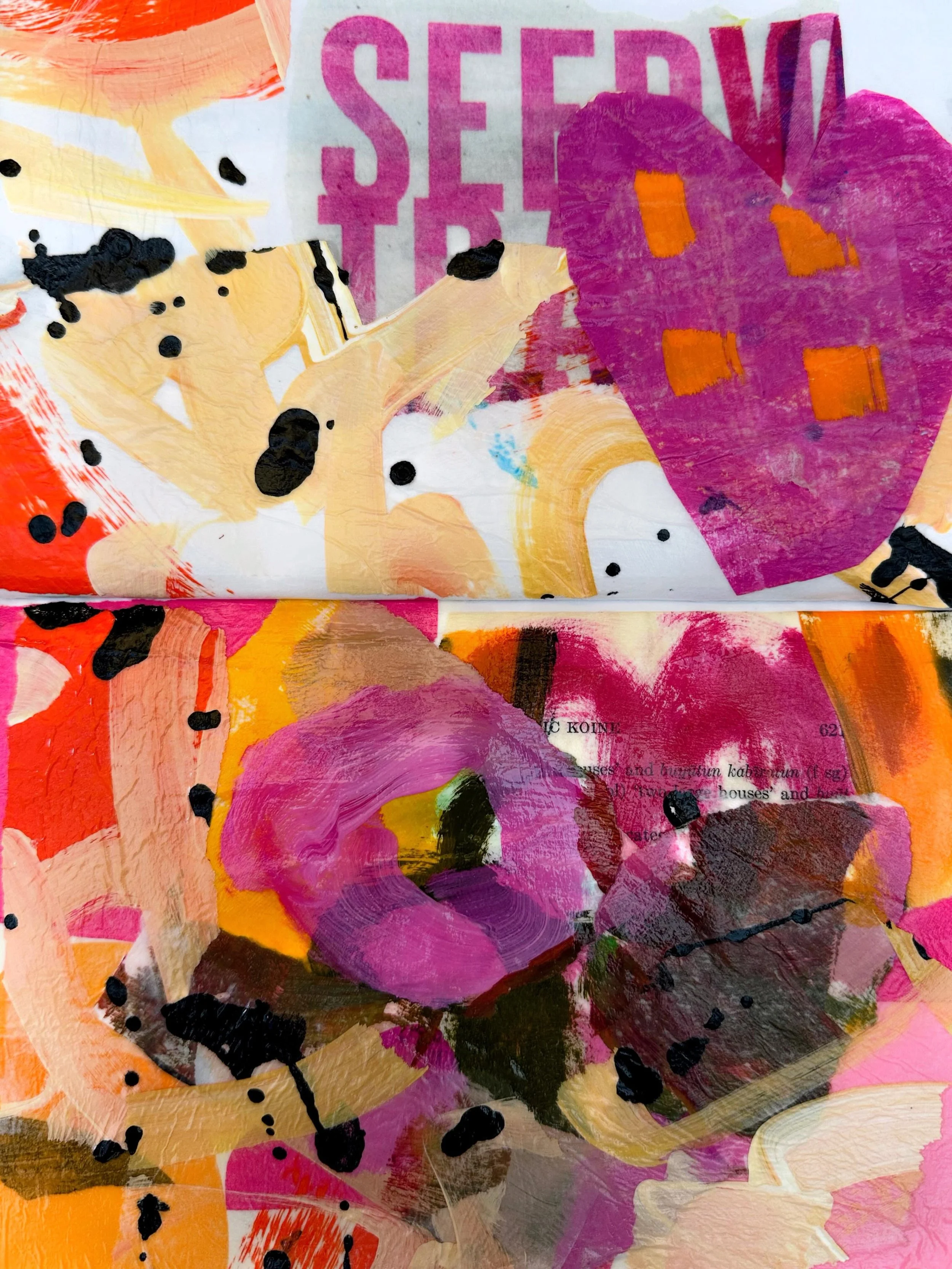 Journal Play #abstractart #collage #jojoart #interiorsdesign #mixedmedia