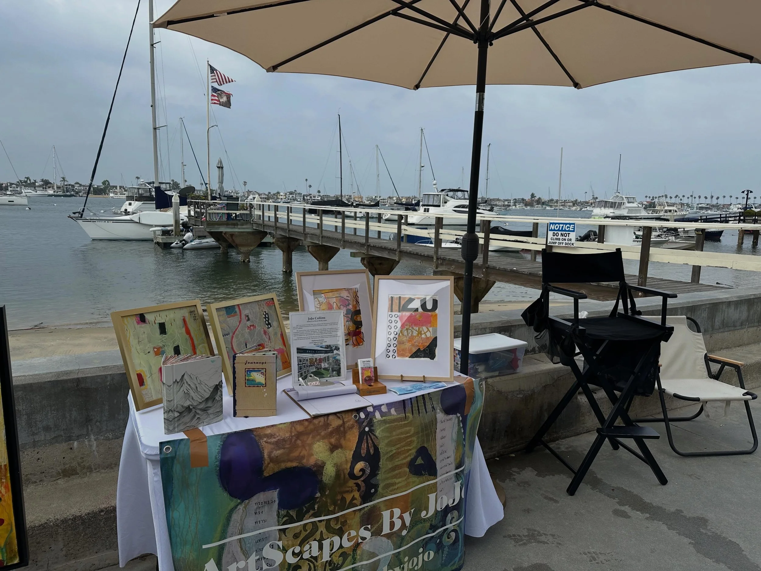 Balboa Island ArtWalk #newportbeach #artfair #jojoart #abstract #interiordesign