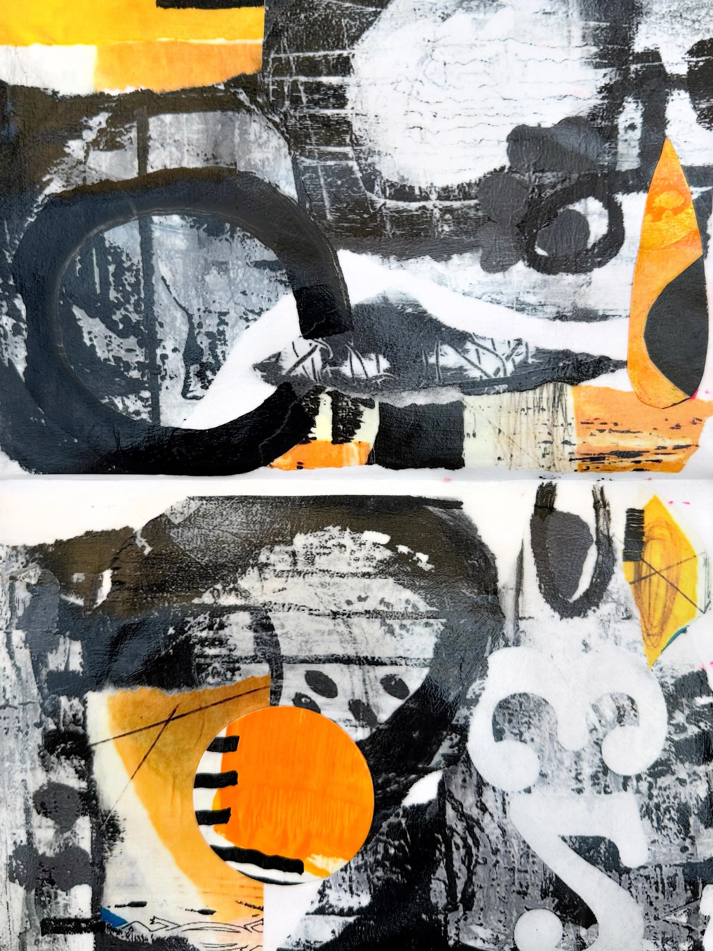 Journal Play #abstractart #black #jojoart #collage #interiordesign