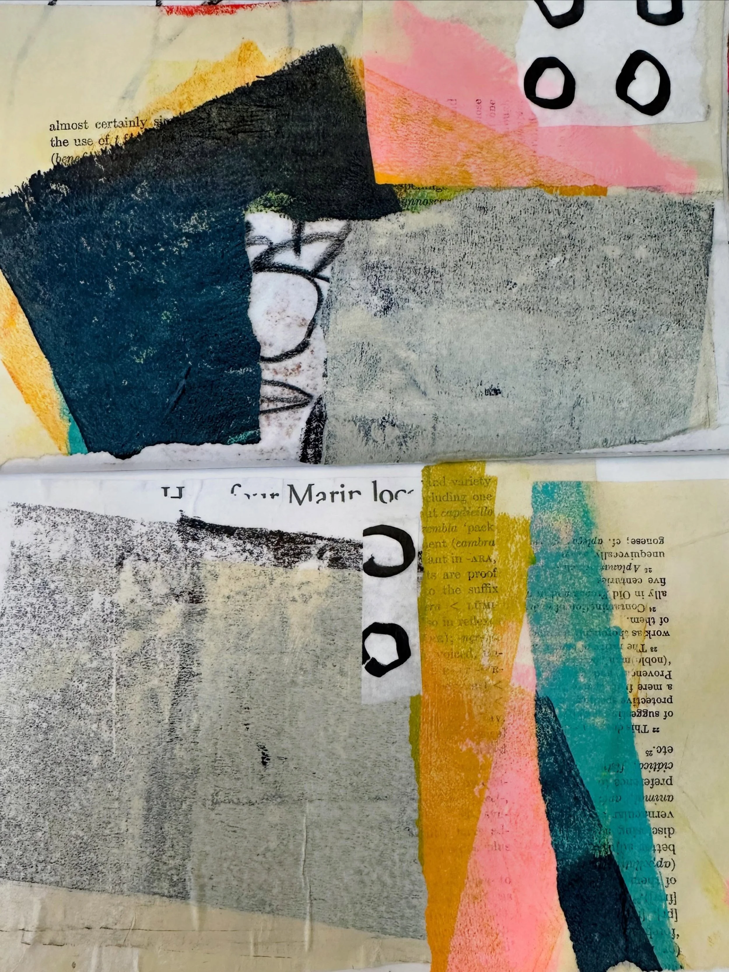 Journal Play #abstractart #interiordesign #collage #jojojoart #rolloffsheets