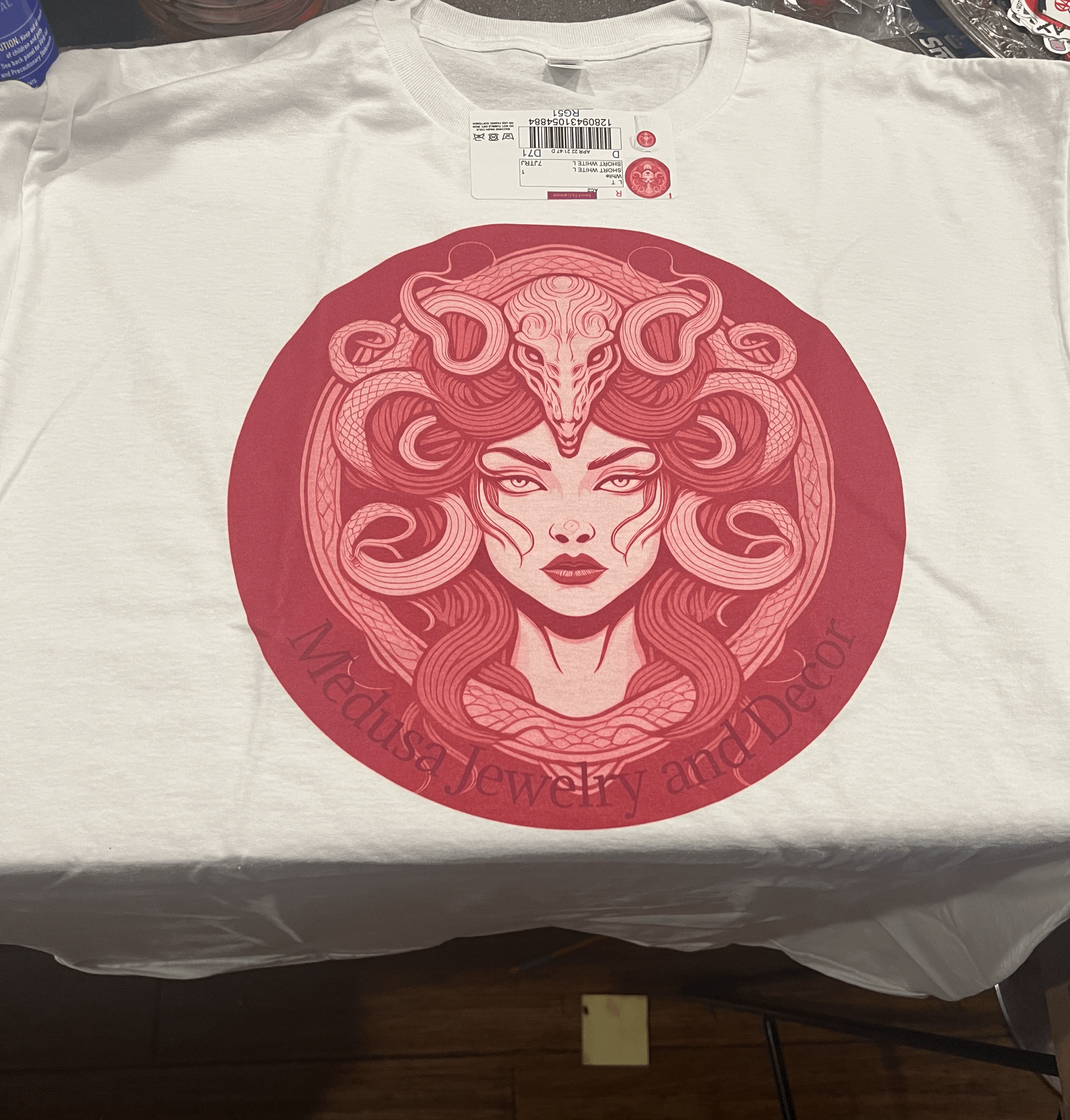 Medusa Logo Tee - Flamingo