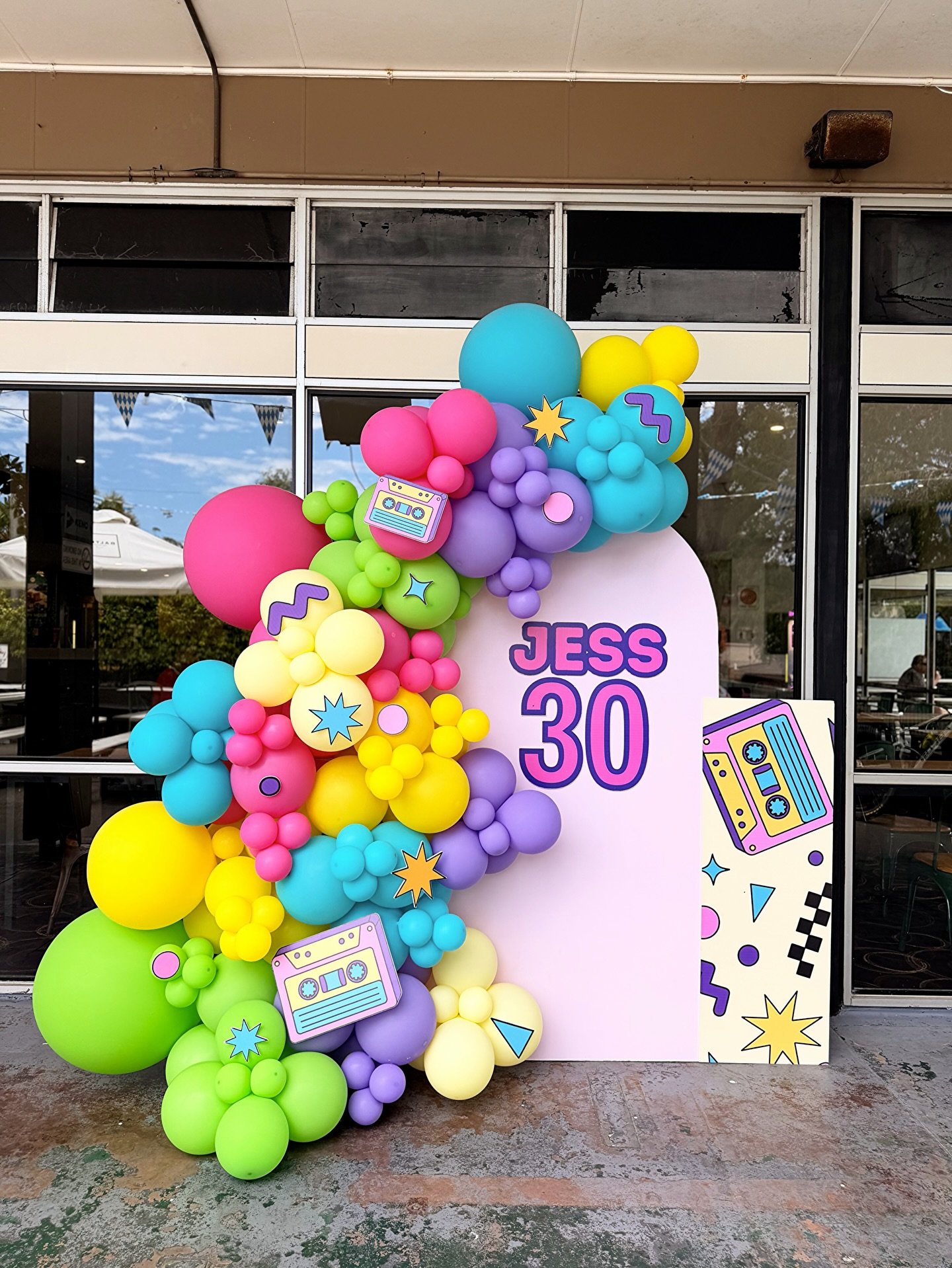 Jess&rsquo; 30th, but make it totally 90s 💿🌈
Bright, bold and bursting with colour 
🩷❤️🧡💛💚🩵💙💜
Every cut out brought to life straight from an invite. 
If you can dream it, we can design it and then turn it into a party 🎉✨