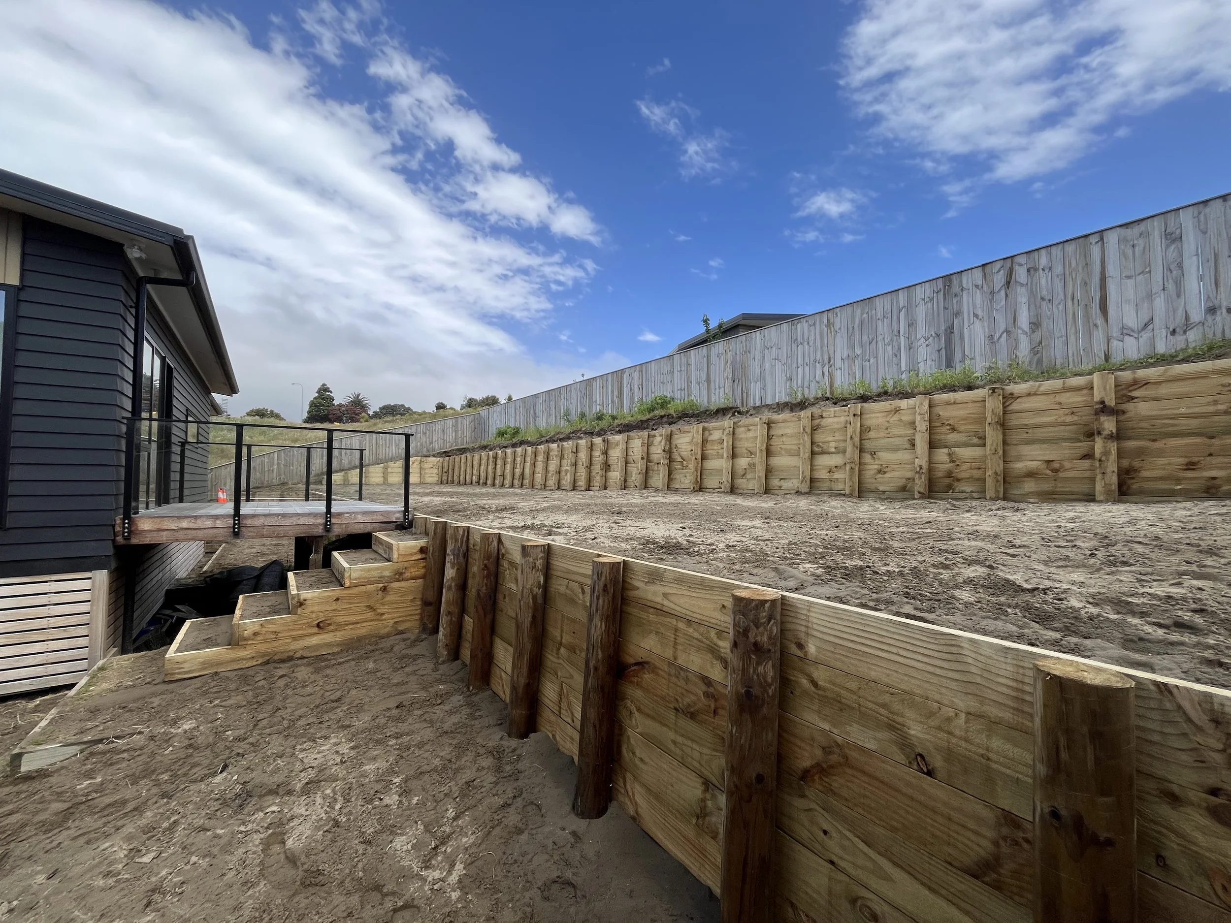 Photo: Retaining project our team completed in Waikanae at the end of 2025