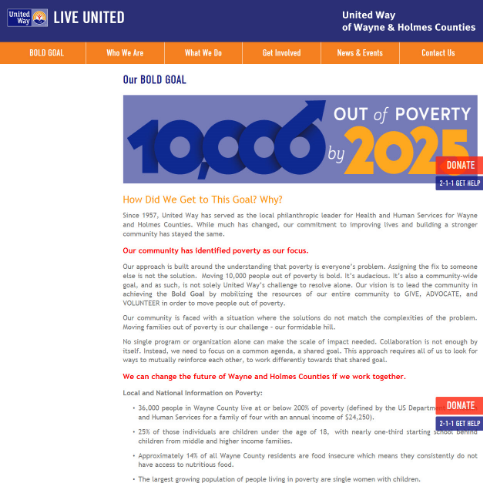 Doing It Right! United Way of Wayne and Holmes Counties (Wooster, OH)