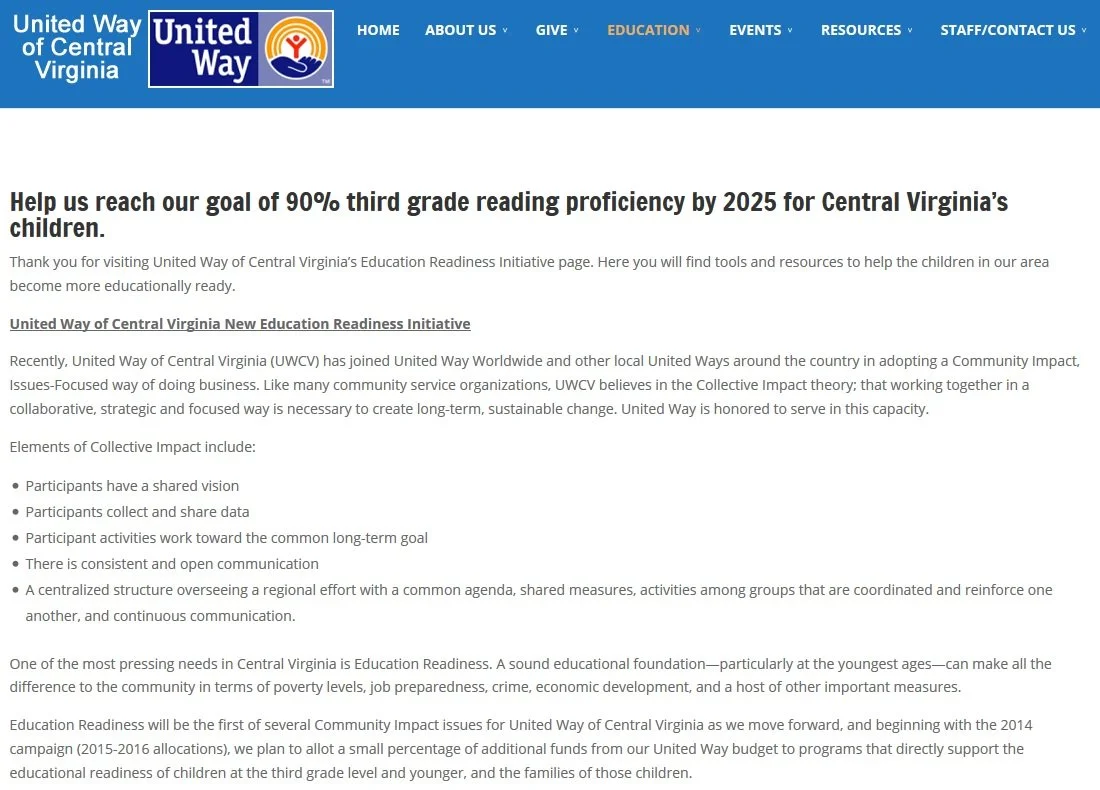 Doing It Right! United Way of Central Virginia (Lynchburg, Virginia)