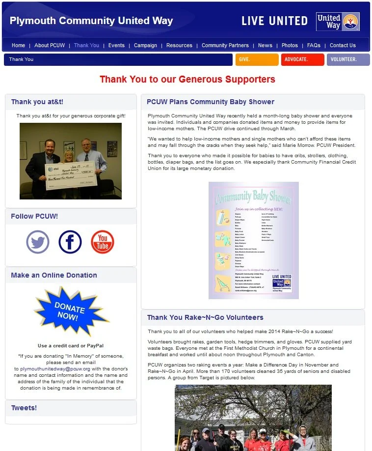 Doing It Right! Plymouth Community United Way (Plymouth, Michigan)