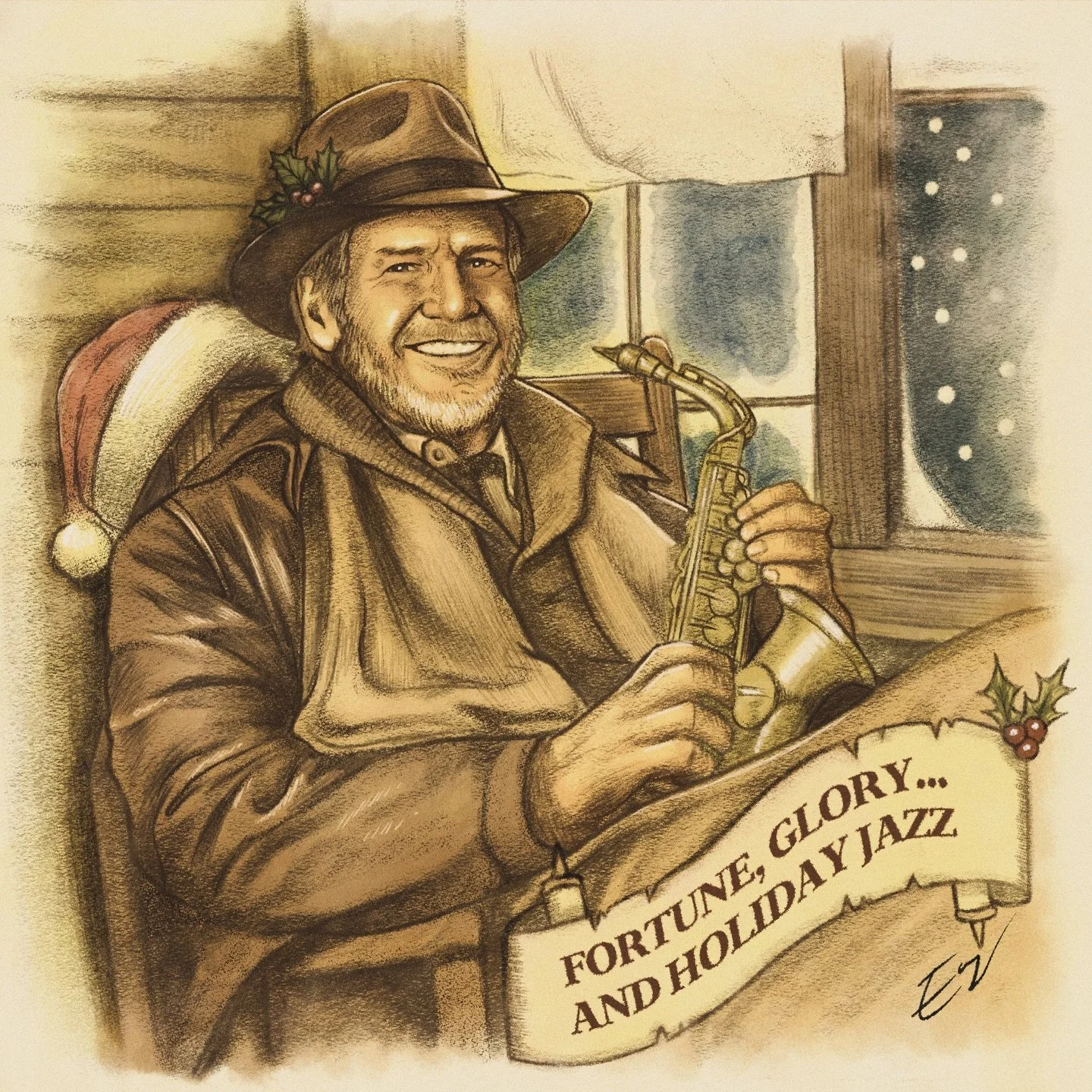 🎷✨ Fortune &amp; Glory, and a little Holiday Jazz to you and your loved ones ✨🎄

This time of year I&rsquo;ve been seeing a lot of A.I. generated Indiana Jones Christmas images floating around, and while they can be fun, I really wanted to slow dow