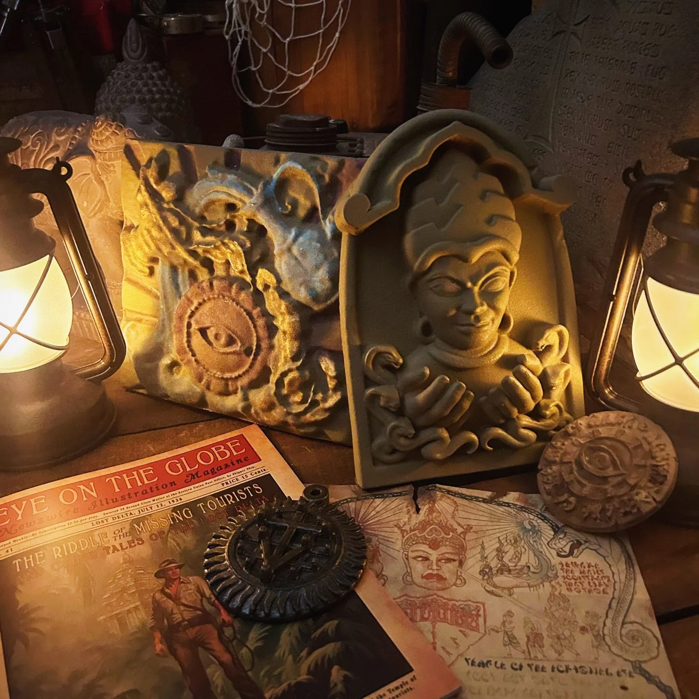 I&rsquo;ll have a selection of rare artifact replicas and paper documents available on April 11 at @lostrelicmarket While I won&rsquo;t be there in person, every piece represents a lot of time, care, and passion behind the scenes.

If you stop by, I 