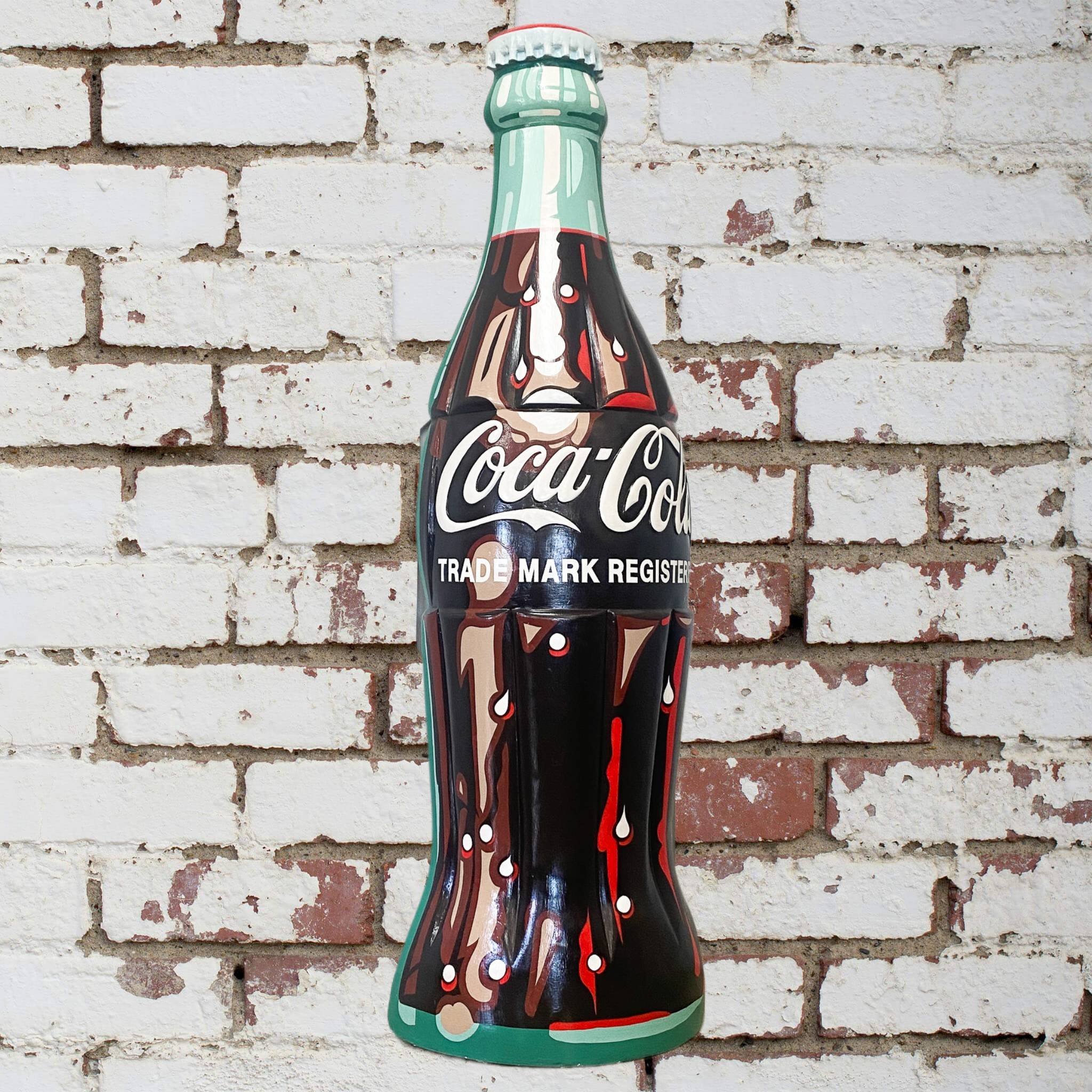 Lot 85 - LARGE Vintage Plaster Coca Cola Bottle