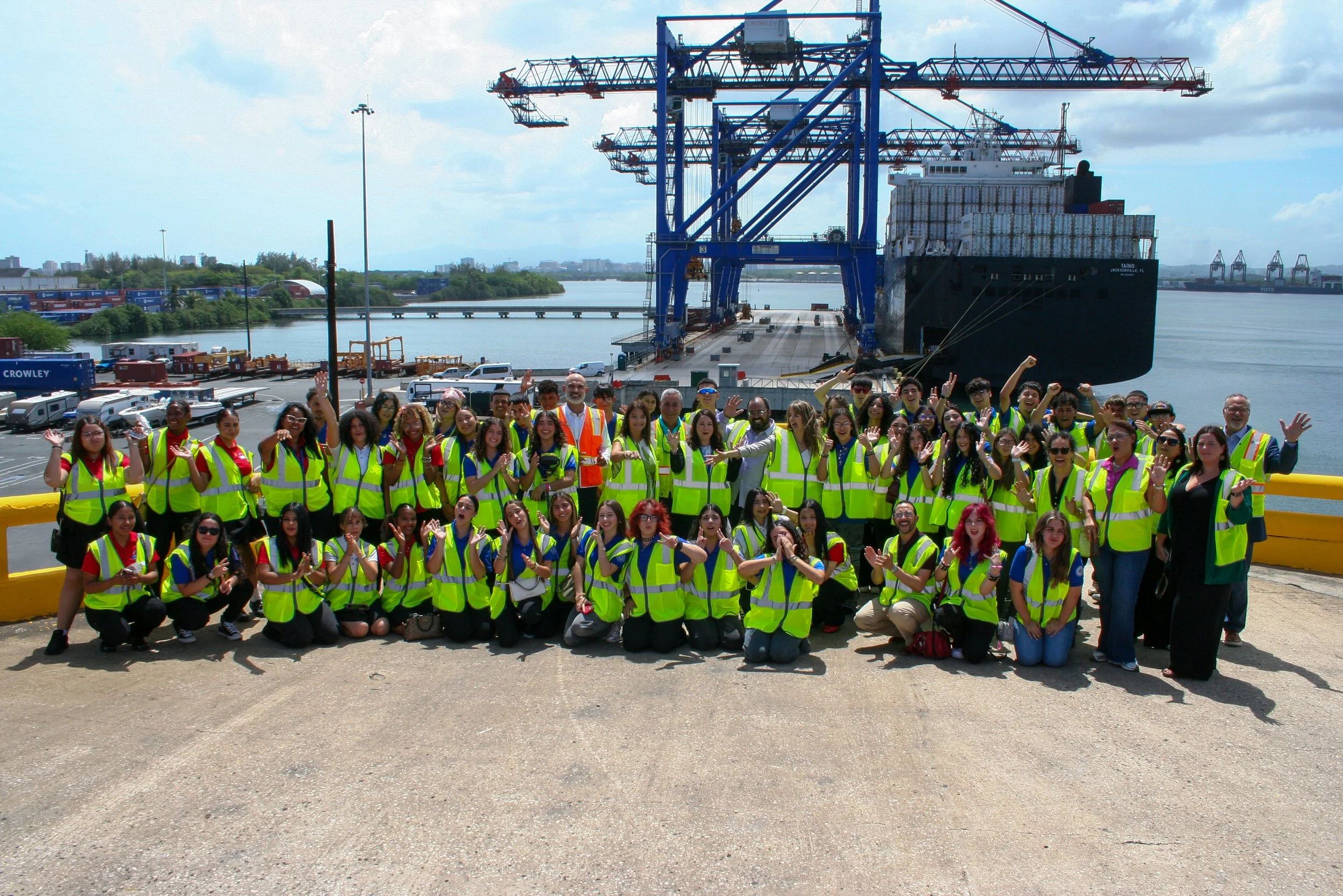 The future of work, on board: Young people in Puerto Rico get an up-close look at the maritime industry
