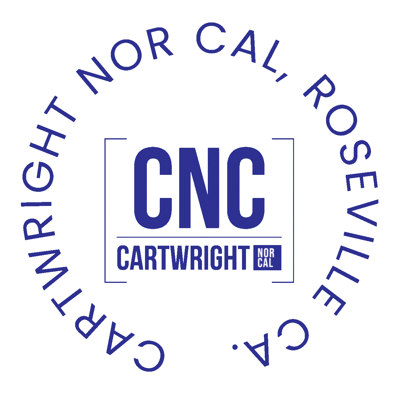 Cartwright Nor Cal logo in a circle rotating. This is an animated GIF