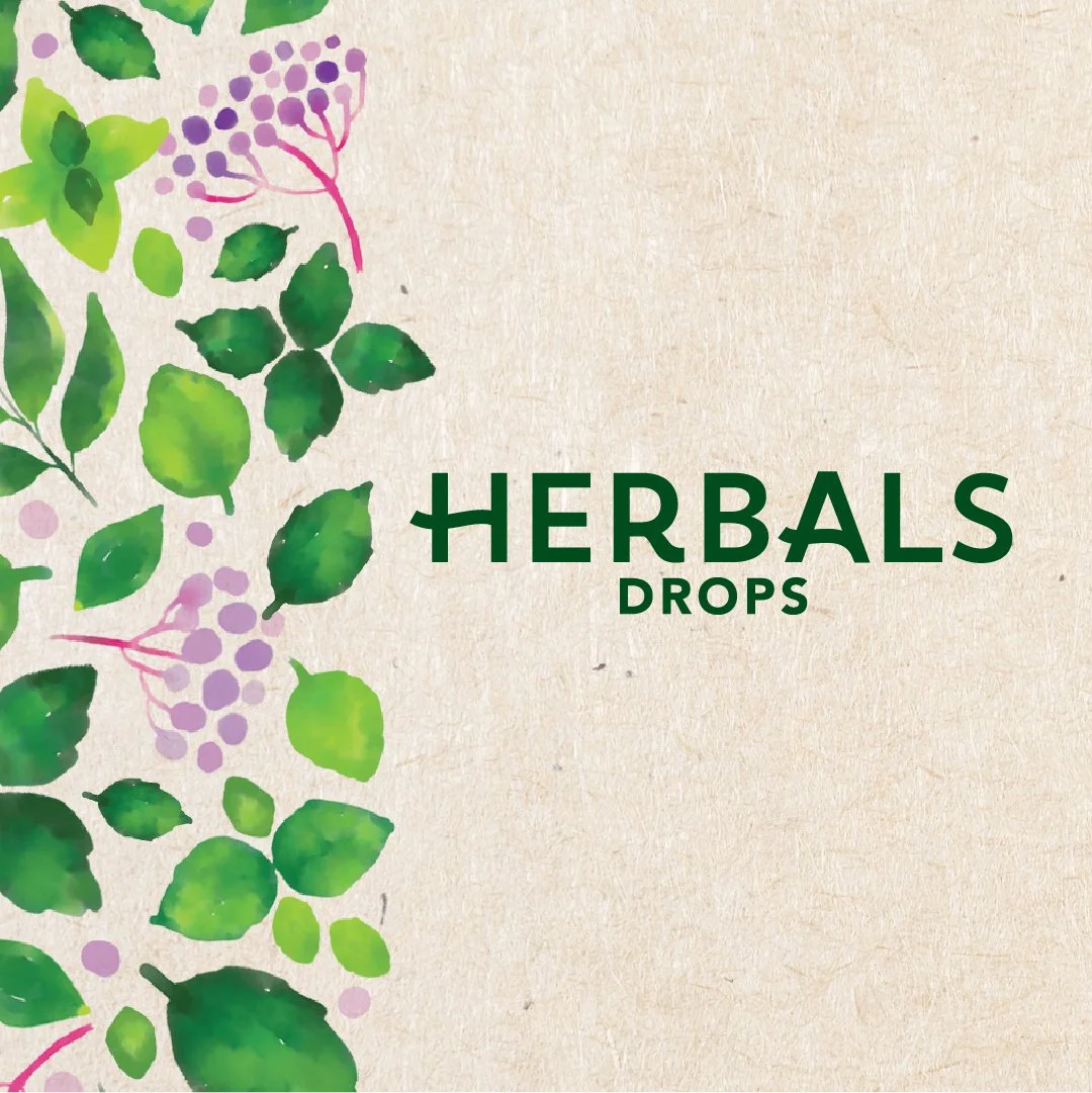 Packaging Concepts & Flavor Illustrations - Vicks Herbals Drops