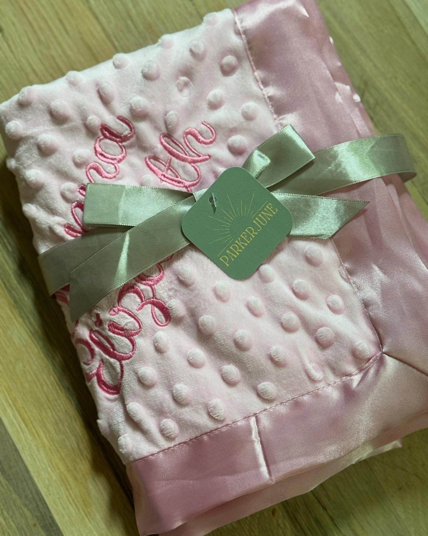 It&rsquo;s baby season! Some sweet baby girls are getting personalized soft blankies and cute luvies 🎀
