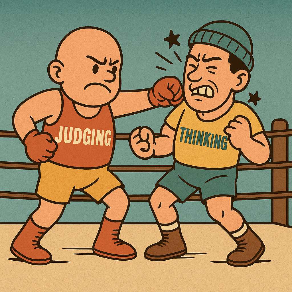 Thinking is Hard, Judging is a lazy shortcut