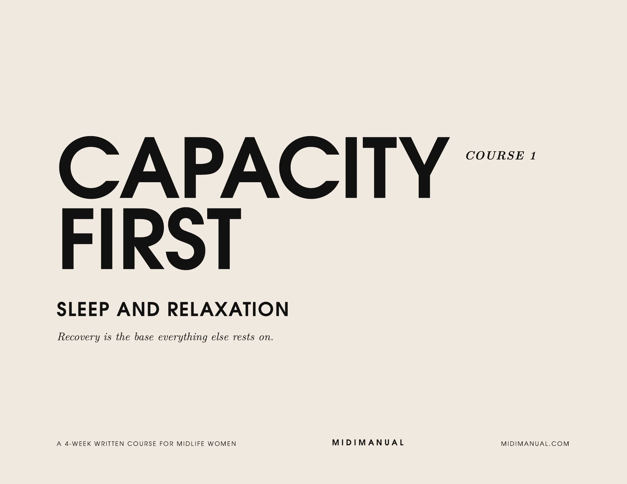 SLEEP & RELAXATION