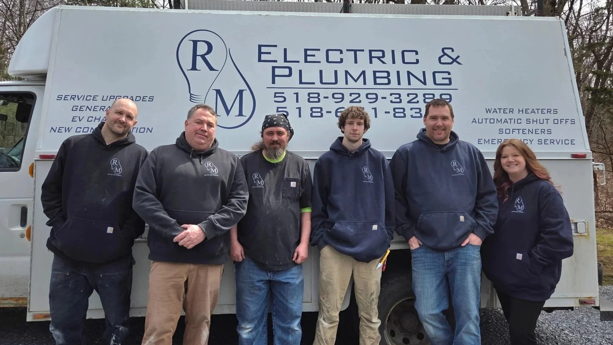 The licensed professional team from RM Electric & Plumbing, ready to serve residential and commercial clients in the Hudson Valley.