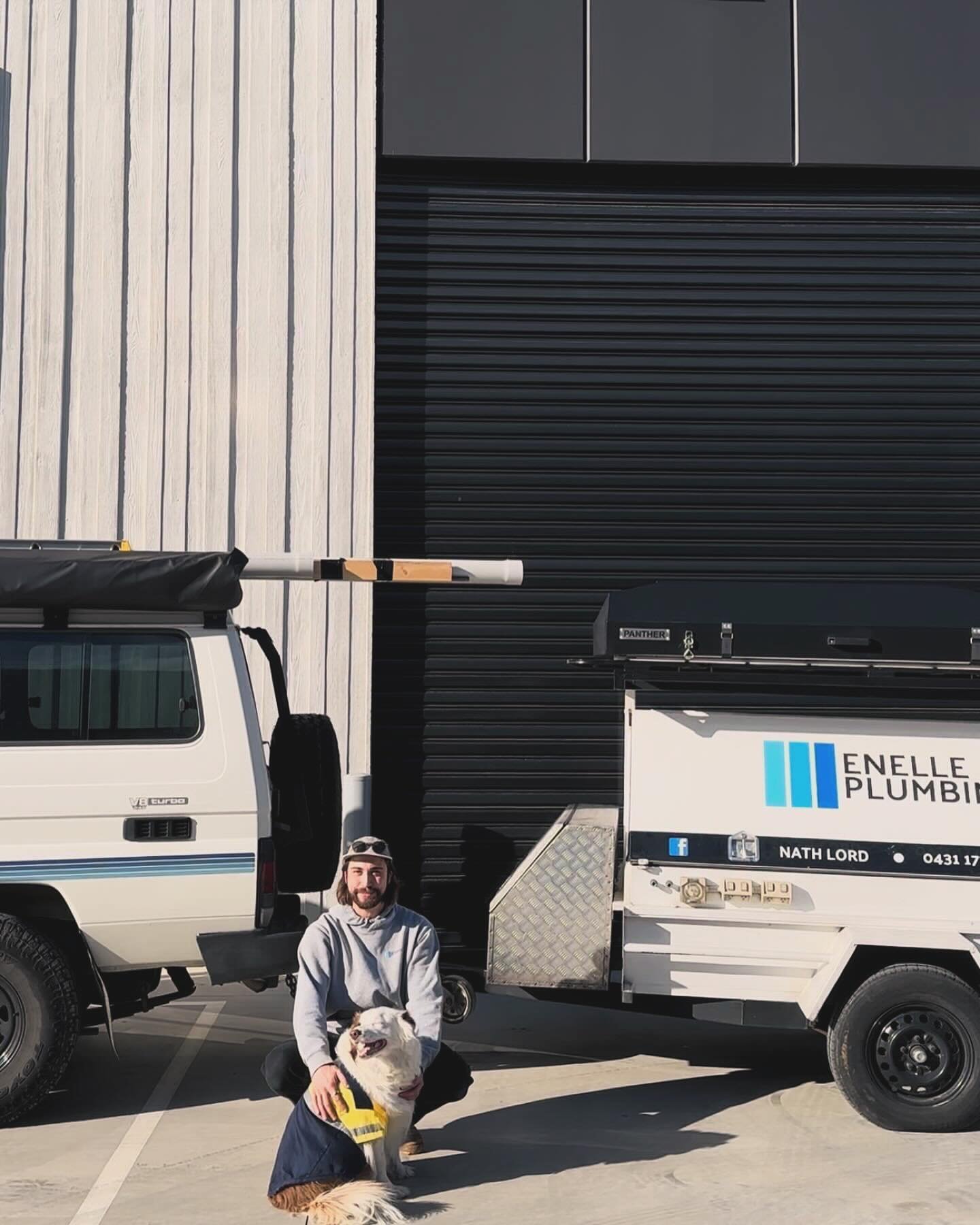 Welcome to Enelle Plumbing, est. 2020

🏭 Recently ✔️

🚐 Where it all started

🫶 My driving force

🐶 Lenni, digging specialist and supervisor

I&rsquo;m Nath👋, a second-generation passionate and licensed plumber serving the Mornington Peninsula a