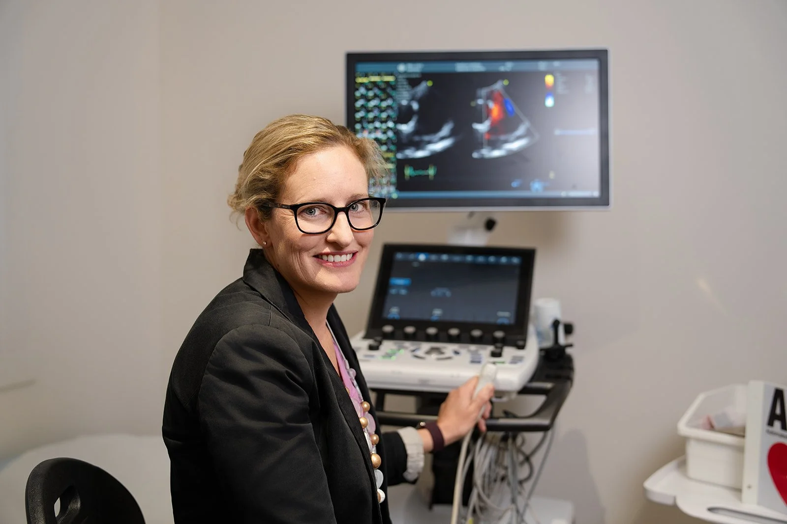 Echocardiogram testing at Hawthorn Cardiology, 90 Barkers Road