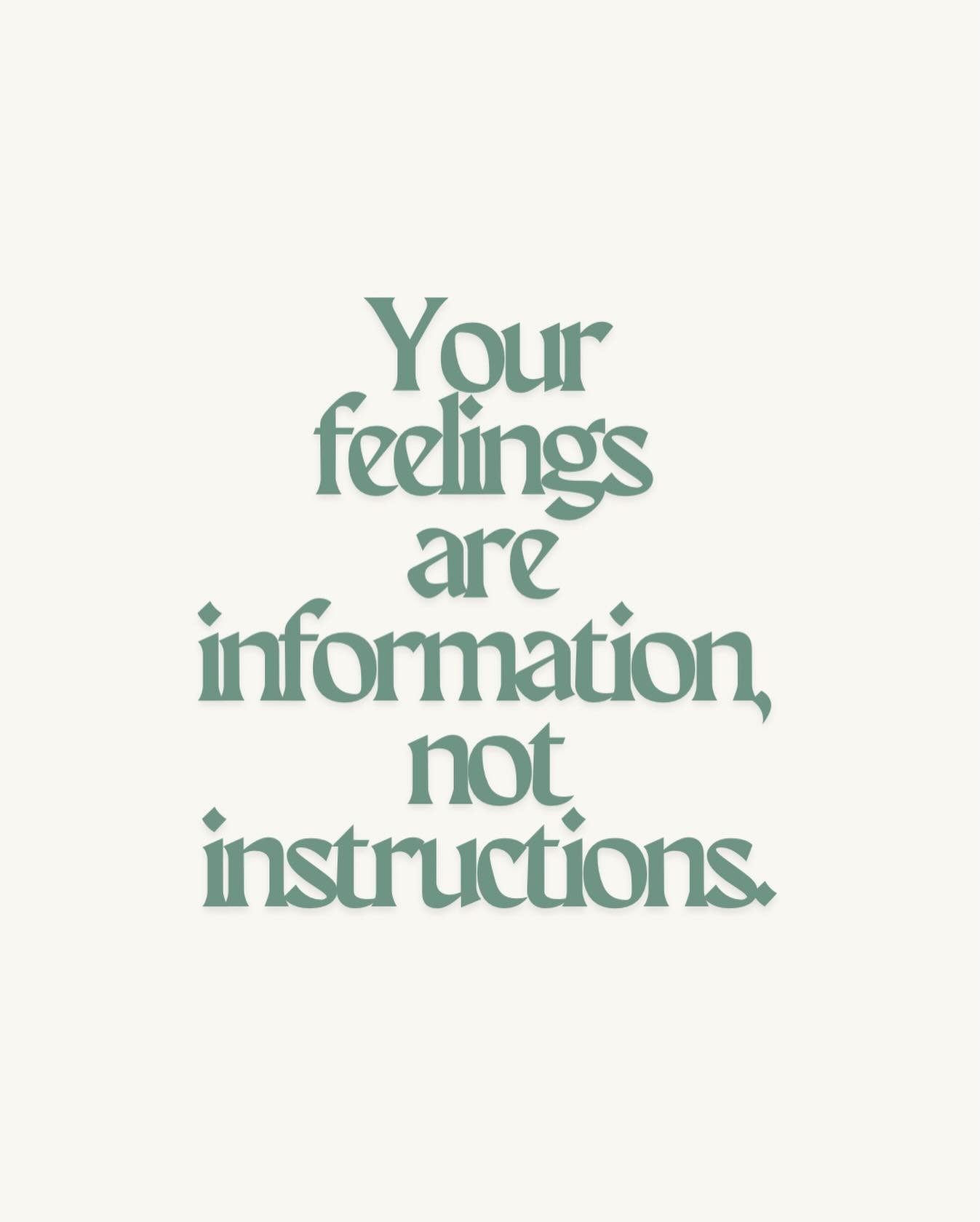 As humans, feelings arrive fast and loud. Anxiety says avoid. Guilt says fix it now. Sadness says withdraw. Anger says react. Feelings are excellent messengers, but they are terrible decision makers.

When we treat feelings as instructions, we hand t