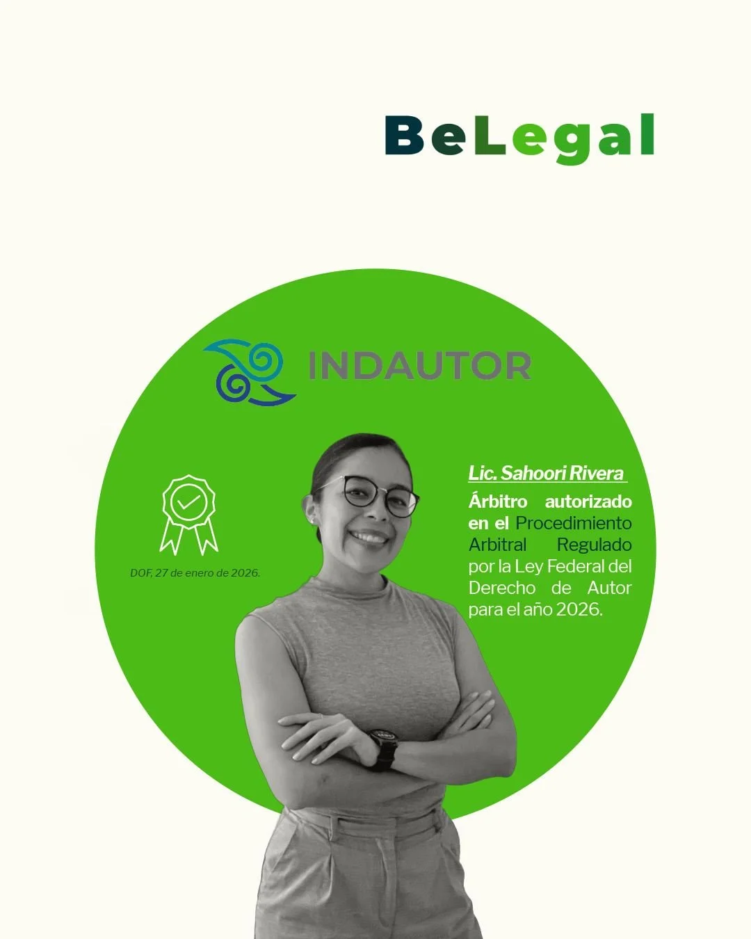 &iexcl;Nueva meta alcanzada! 🙌 

Estoy muy feliz de contarles que estar&eacute; fungiendo como &Aacute;rbitro Autorizado en el procedimiento regulado por la LFDA durante el a&ntilde;o 2026 🚀

👉&iquest;Qu&eacute; es el arbritraje autoral? Es un mec