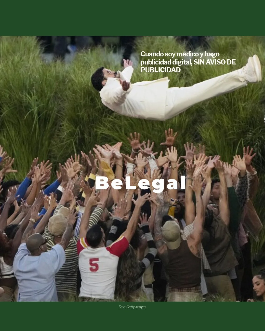 "&iquest;Te lanzar&iacute;as sin ver como Bad Bunny? 🎶🐰 En Be Legal, te ayudamos a dar el salto en tu PR&Aacute;CTICA M&Eacute;DICA con todo el respaldo legal que necesitas, para lanzarte como #Benito: 

👉 Aviso de Funcionamiento
👉 Aviso de 