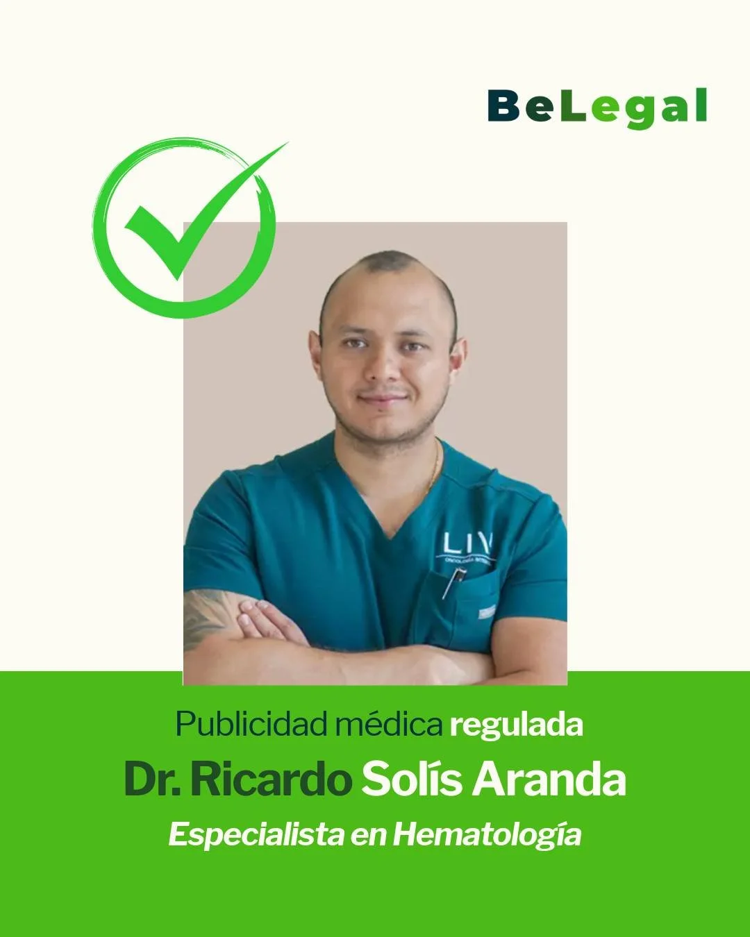 ✅ @dr.solis_arandahemato : Publicidad 100% Legal y Protegida 🚀; el Dr. Sol&iacute;s es especialista en hematolog&iacute;a 😷

&iquest;Tu publicidad m&eacute;dica cumple con la ley o es un riesgo para tu pr&aacute;ctica? ⚖️🩺 Evita riesgos y obt&eacu