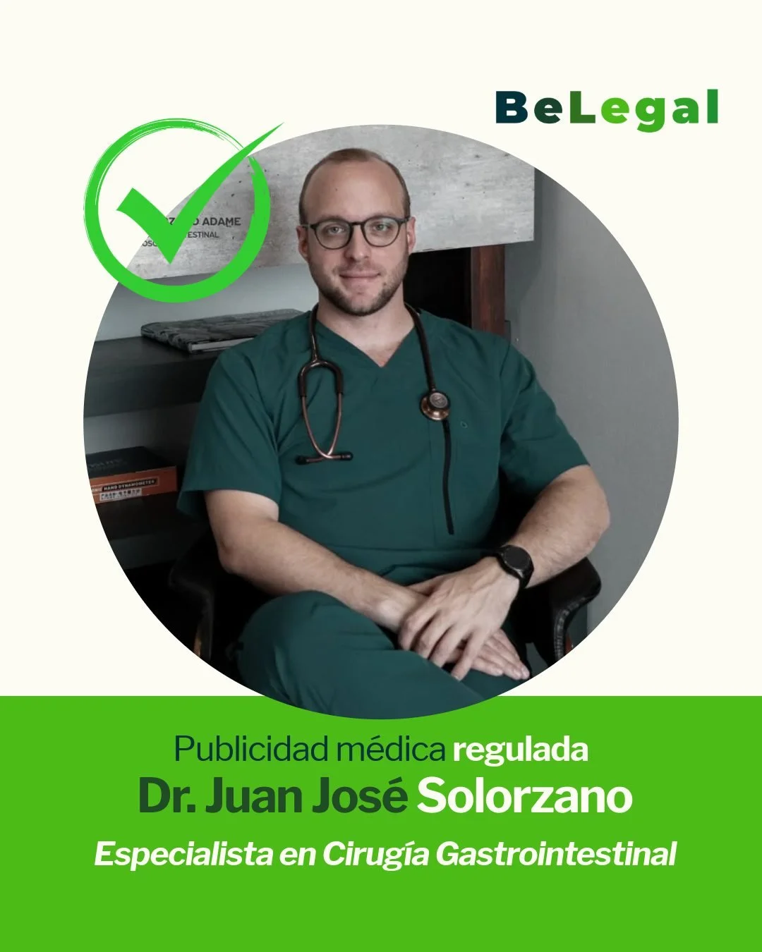✅ @dr.juanjosesolorzano, Publicidad 100% Legal y Protegida 🚀; el Dr. Juan Jos&eacute; Solorzano es especialista en cirug&iacute;a general y gastrointestinal. 

&iquest;Tu publicidad m&eacute;dica cumple con la ley o es un riesgo para tu pr&aacute;ct