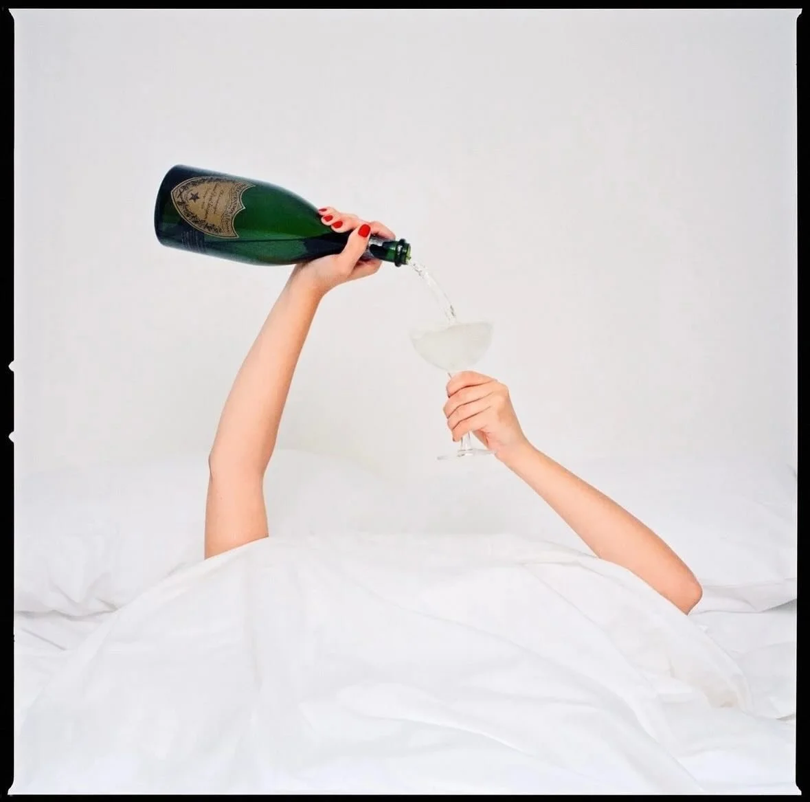 Champagne Hands by Tyler Shields | Cheers to the end of the year from The 1905 Team! 🤍