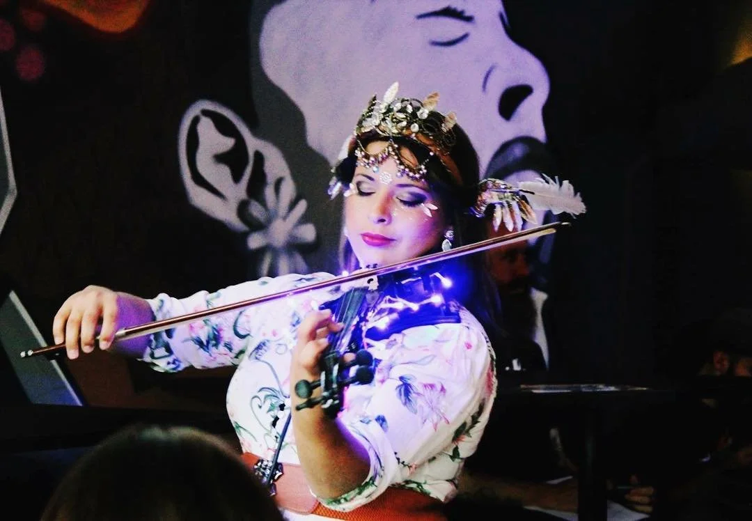 Thank you to Sandy Bigara and the Deity team for including me in the amazingly creative &quot;Deity&quot; album launch on Saturday. I had an amazing time! Thank you Francis for the beautiful photos!! #deity #album #perform #violinist #violin #starvik