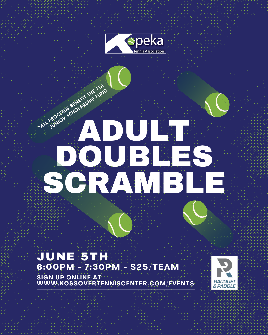 Adult Doubles Scramble - 86th Annual Jayhawk Open Community Event
