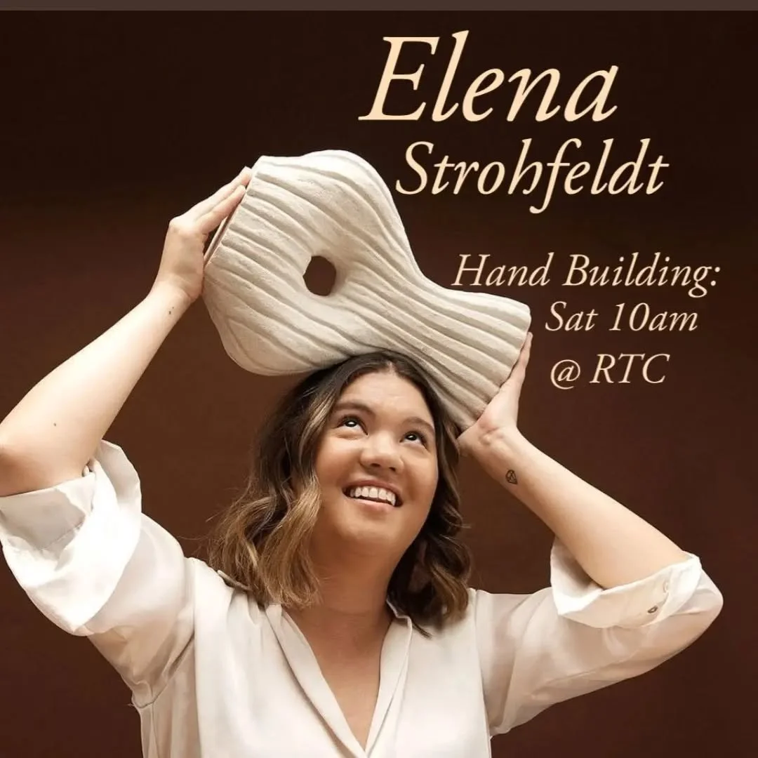 Also joining us in Jan 2025 will be there talented Elena Strohfeldt!

Discover the art of hand-built ceramics in this immersive experience. Over six weeks, you&rsquo;ll learn to work with essential tools and materials, explore various techniques, and