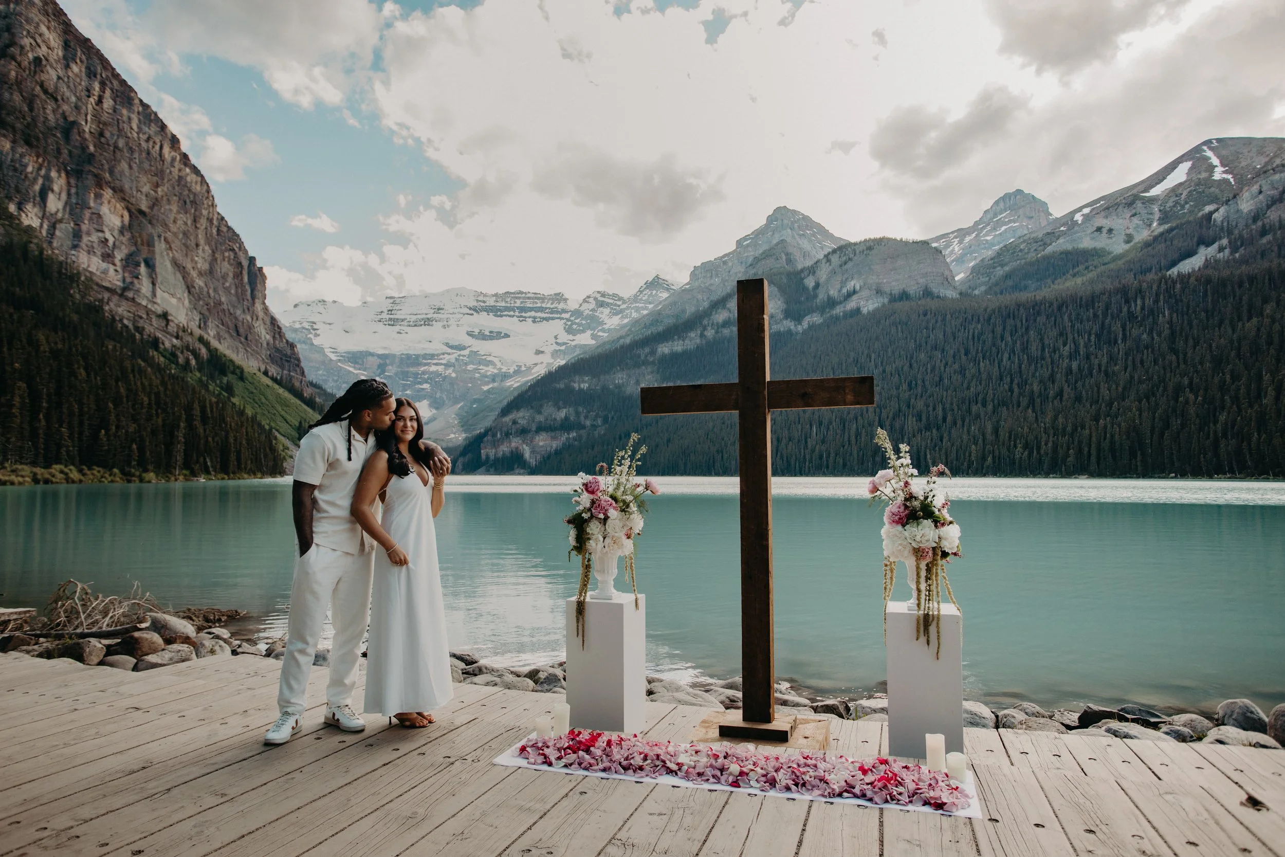 Lake Louise Proposal Photographer | Jonathon Brooks’ Faith-Inspired Engagement in Banff