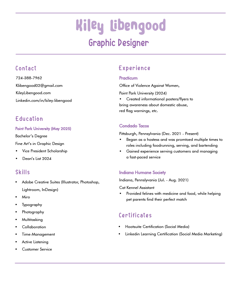 Updated Resume