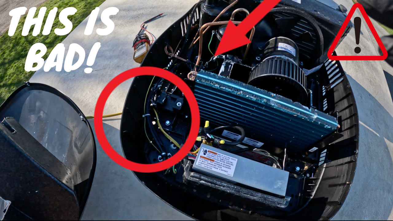I can’t believe a shop would do this. Here is a good example of what not to do if you have an open neutral. We have a guide to show you how we fixed it. 