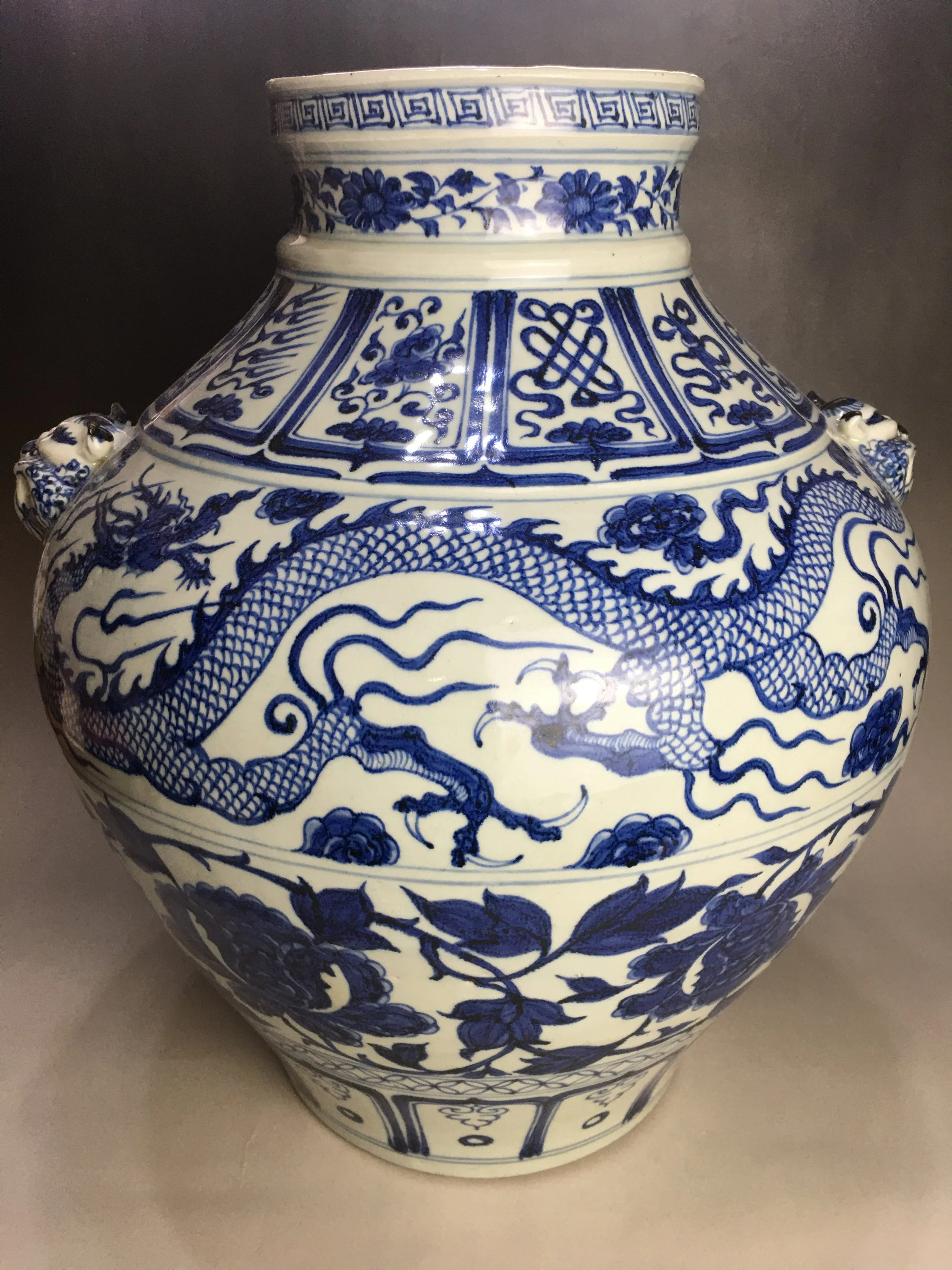 Yuan Blue-and-White Dragon-Peony Jar: A Maritime Masterpiece of Imperial Majesty