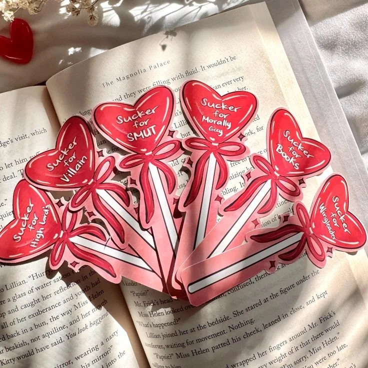 Sucker for Lollipop Valentine's Stickers _ Bookish Romance Tropes _ Cute Valentine's Day Gifts for Book Lovers _ Made of Matte.jpg