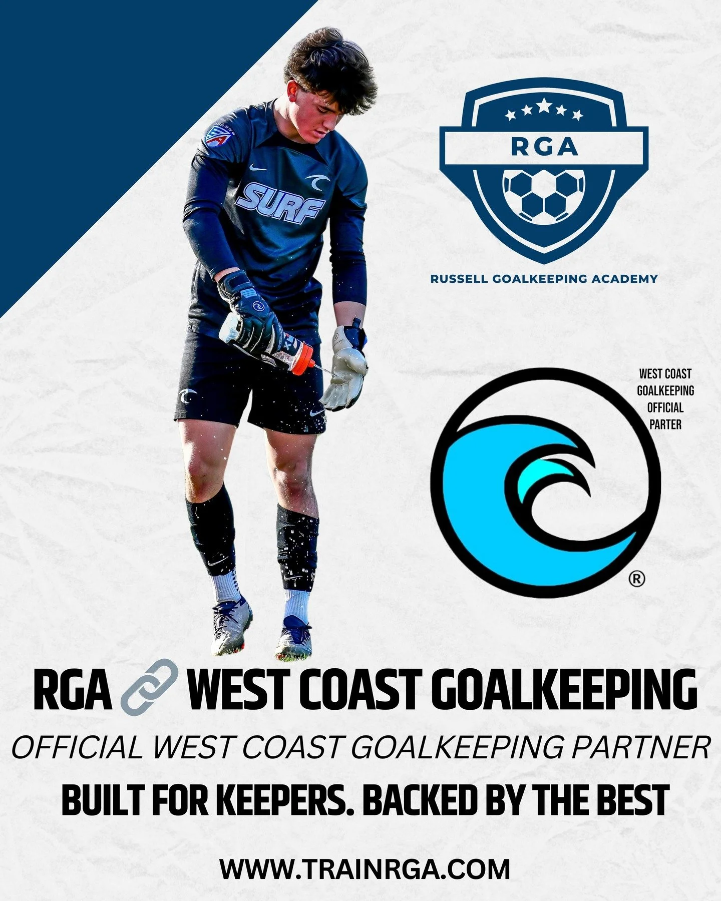 🔥 OFFICIAL WEST COAST GOALKEEPING PARTNER 🔥

We're beyond excited to announce that Russell Goalkeeping Academy is now an Official Partner of West Coast Goalkeeping &mdash; the gold standard in goalkeeper gear.

💥 West Coast has outfitted RGA with 
