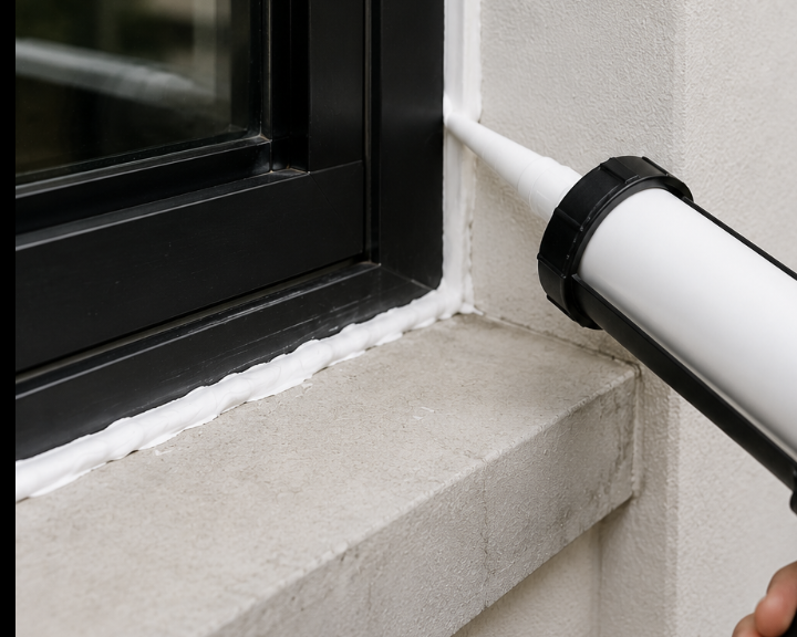 caulking outdoor window in melbourne home silicone