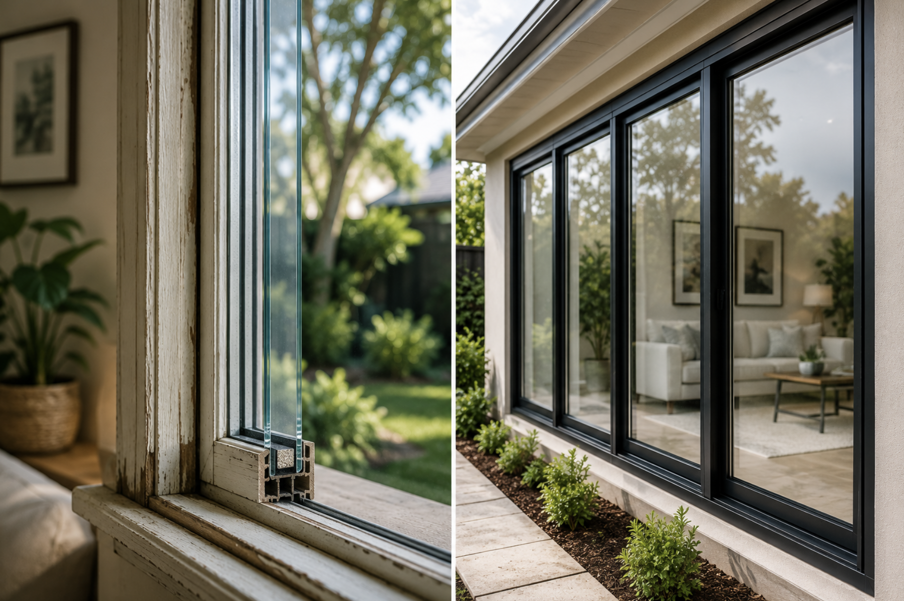 Retrofit double glazing compared with complete window replacement in a Melbourne home